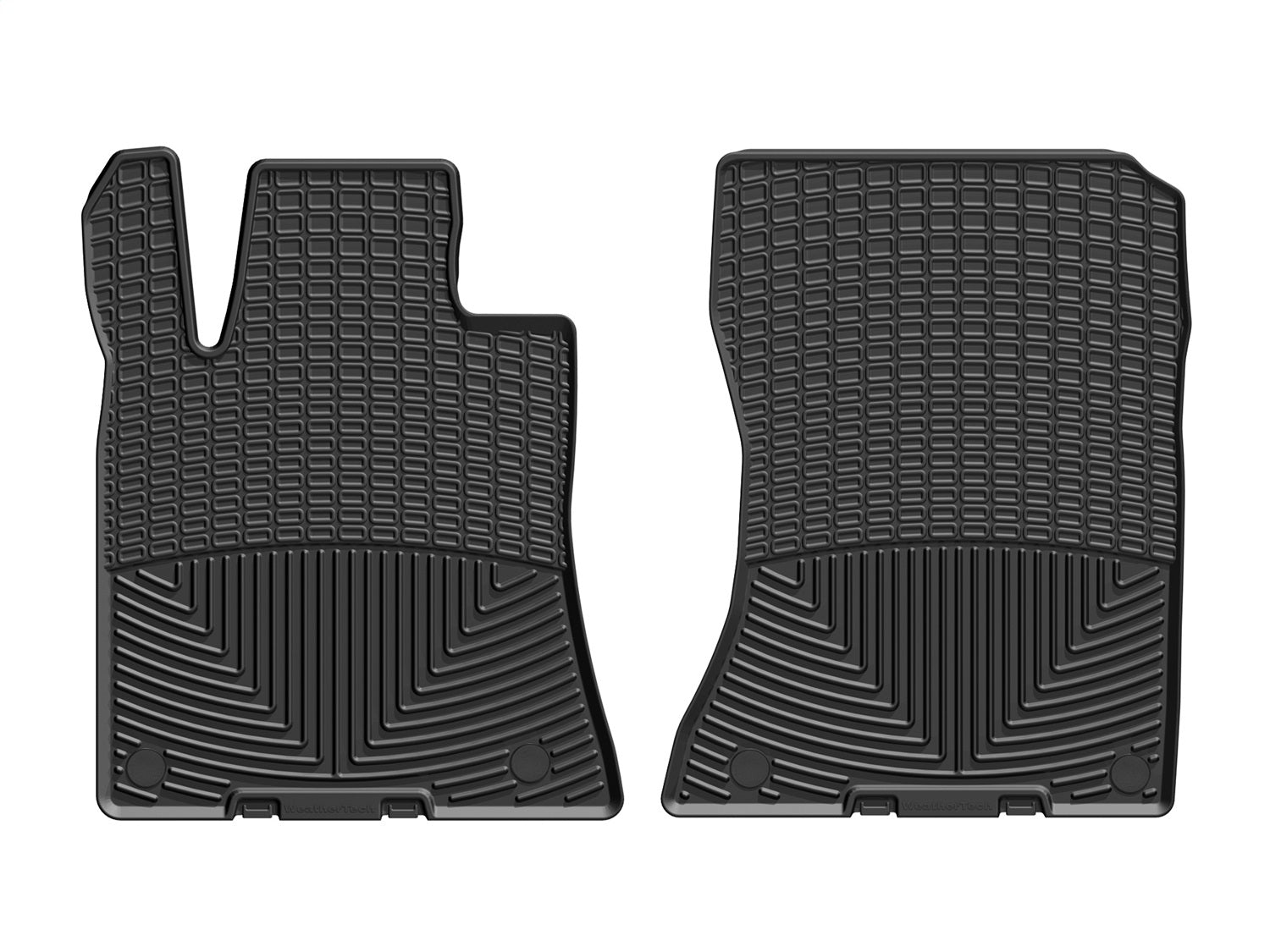 Weathertech W536 All Weather Floor Mats; Black; Front; Weathertech W536