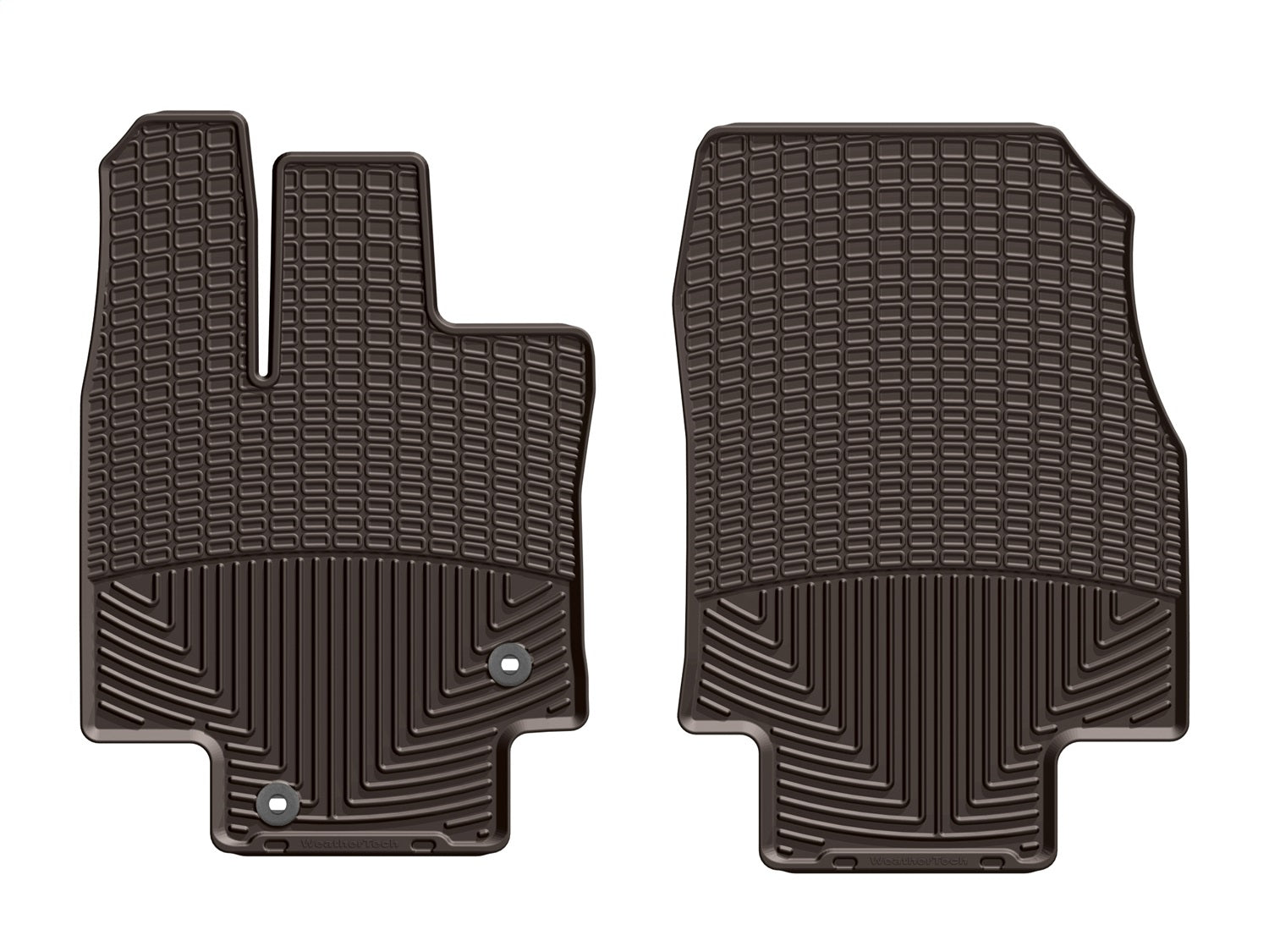 Weathertech W540CO All Weather Floor Mats; Cocoa; Front; Weathertech W540CO