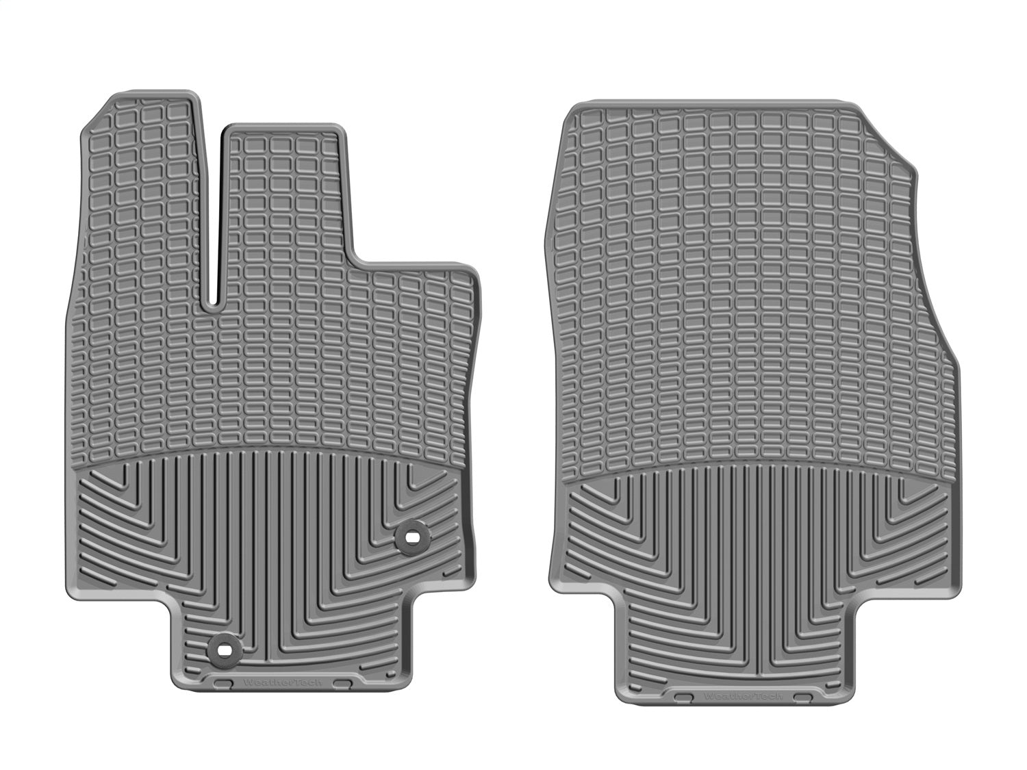 Weathertech W540GR All Weather Floor Mats; Gray; Front; Weathertech W540GR