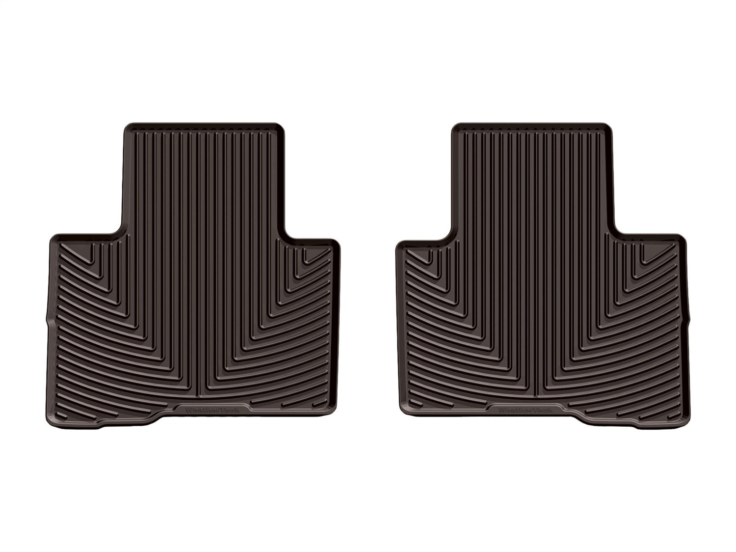 Weathertech W541CO All Weather Floor Mats; Cocoa; Rear; Weathertech W541CO