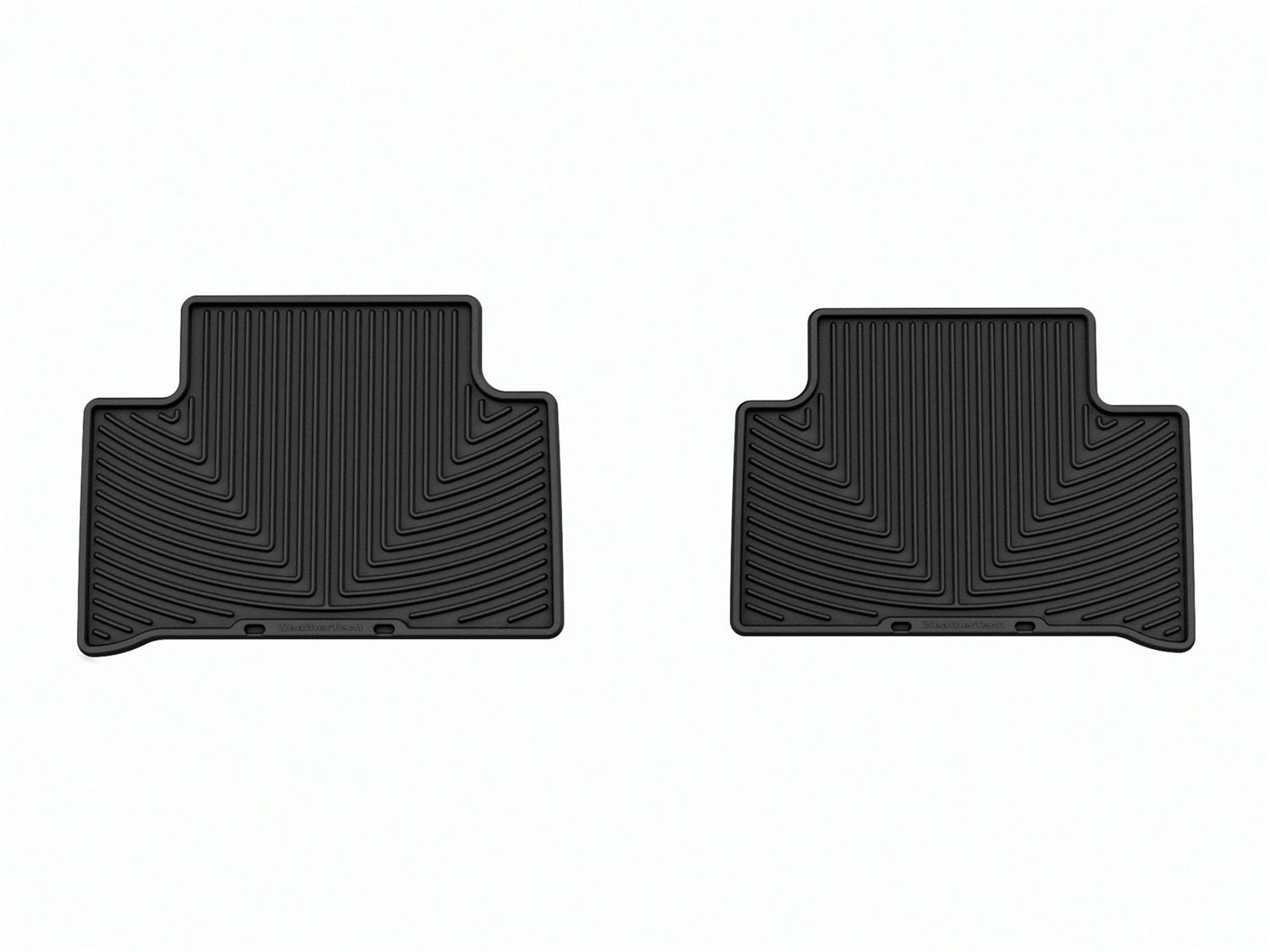 Weathertech W546 All Weather Floor Mats; Black; Rear; Weathertech W546
