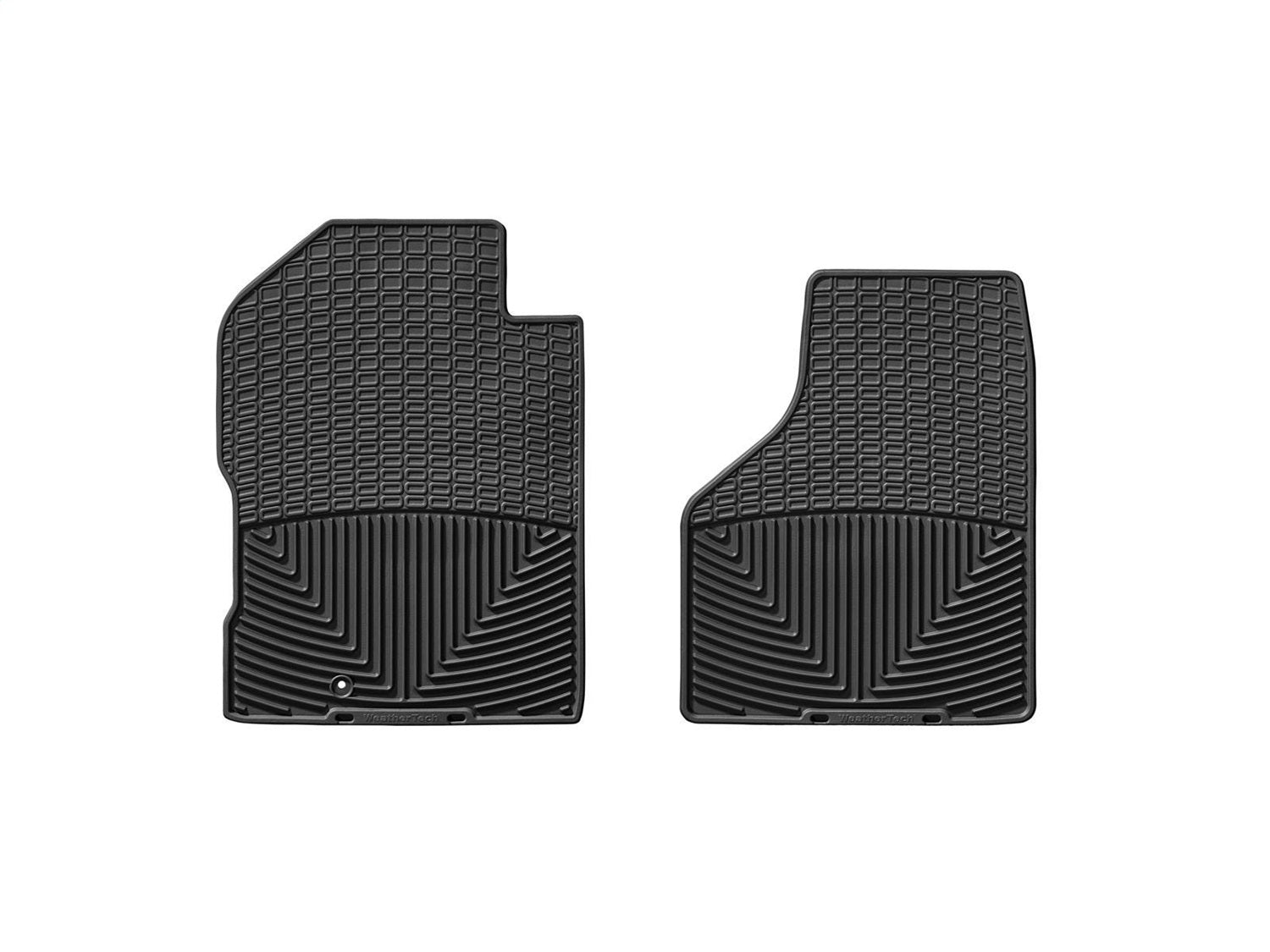 Weathertech W54 All Weather Floor Mats; Black; Front; Weathertech W54
