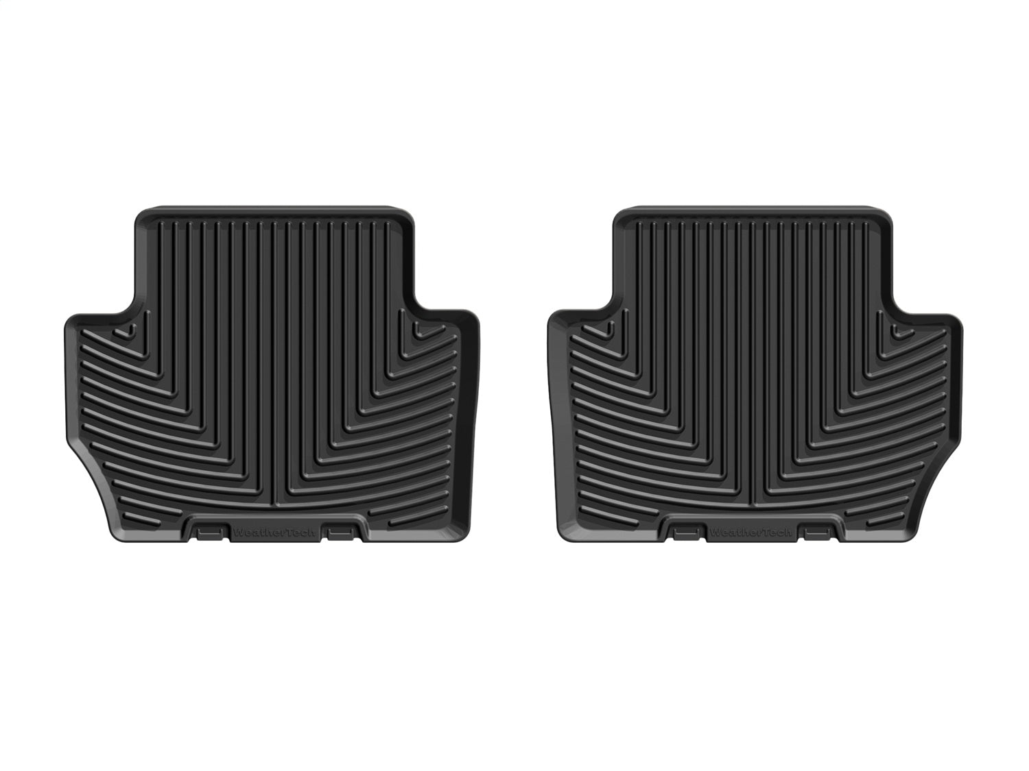 Weathertech W552 All Weather Floor Mats; Black; Rear; Weathertech W552