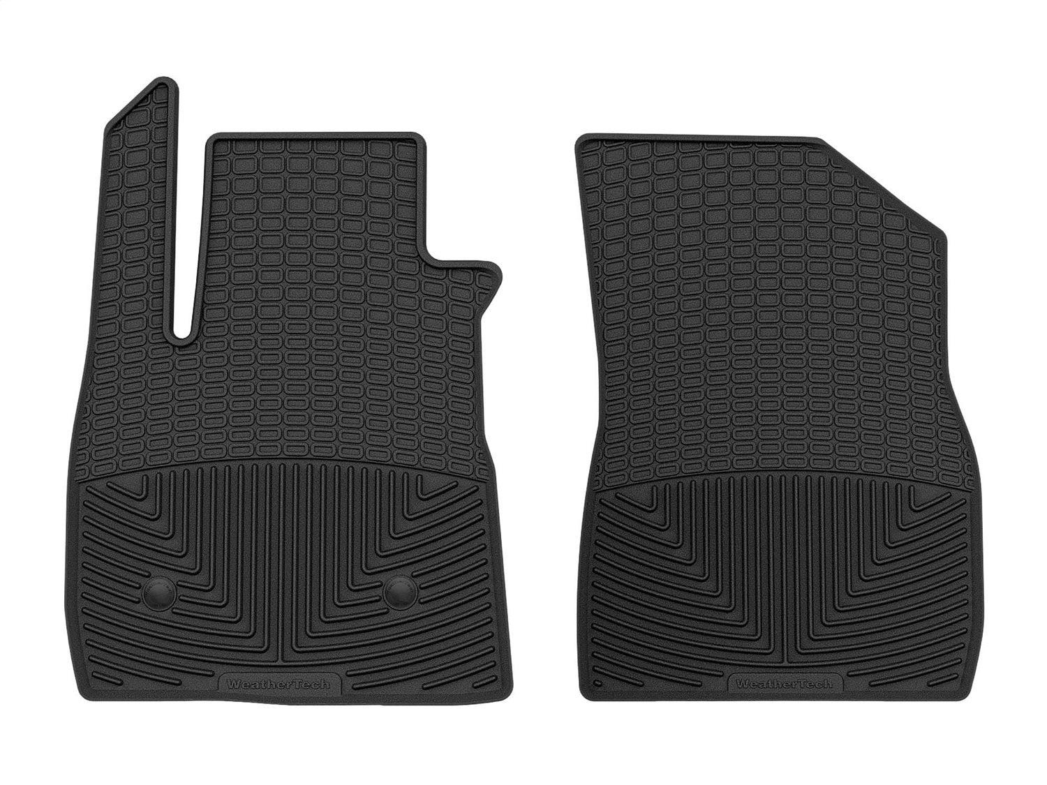 Weathertech W556 All Weather Floor Mats; Black; Front; Weathertech W556