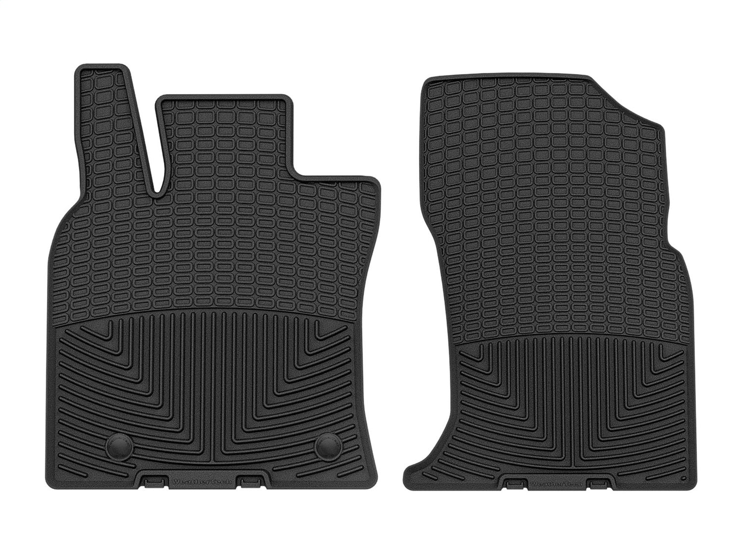 Weathertech W564 All Weather Floor Mats; Black; Front; Weathertech W564