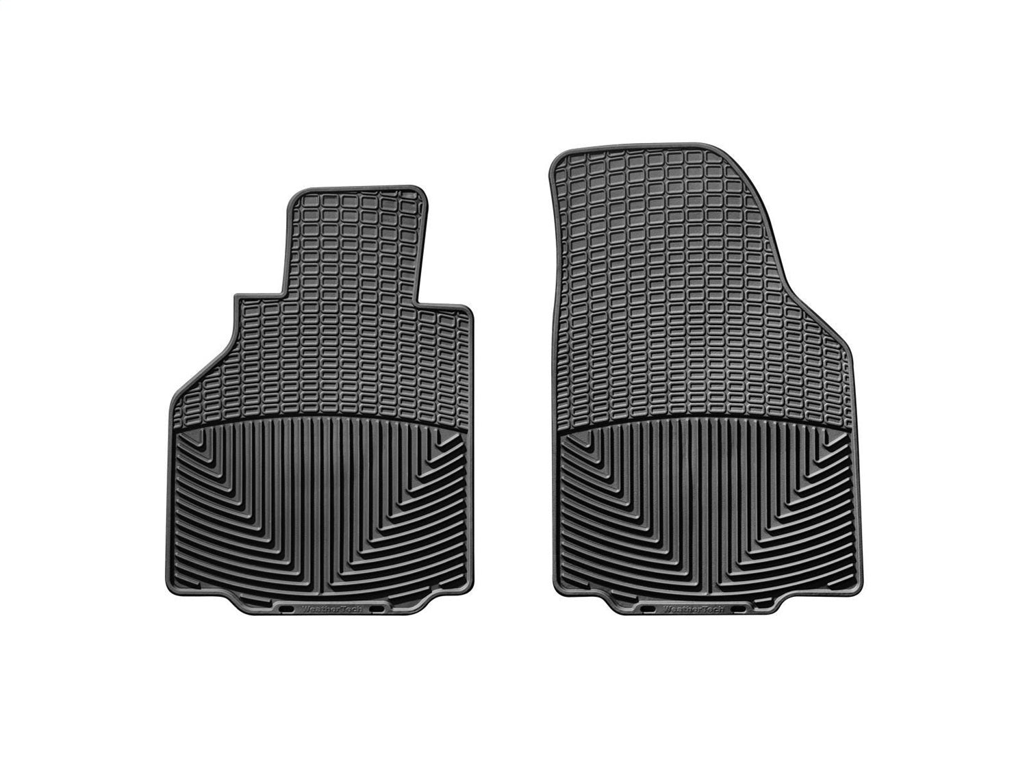 Weathertech W56 All Weather Floor Mats; Black; Front; Weathertech W56