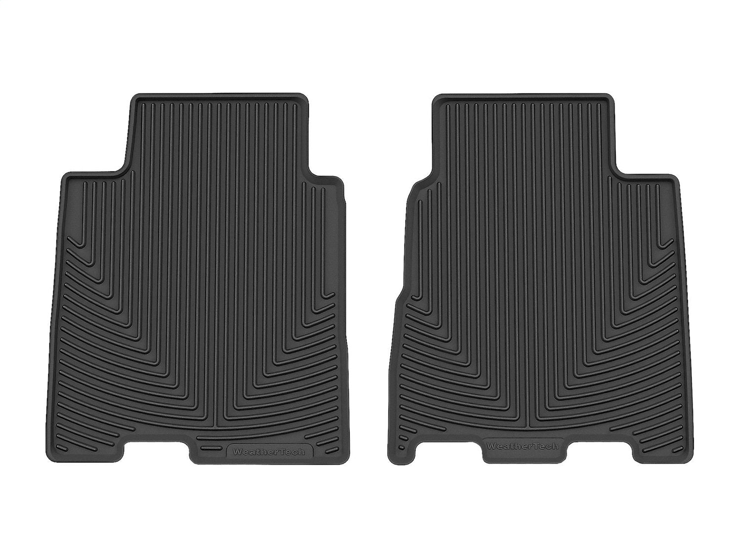Weathertech W600 All Weather Floor Mats; Black; Rear; Weathertech W600