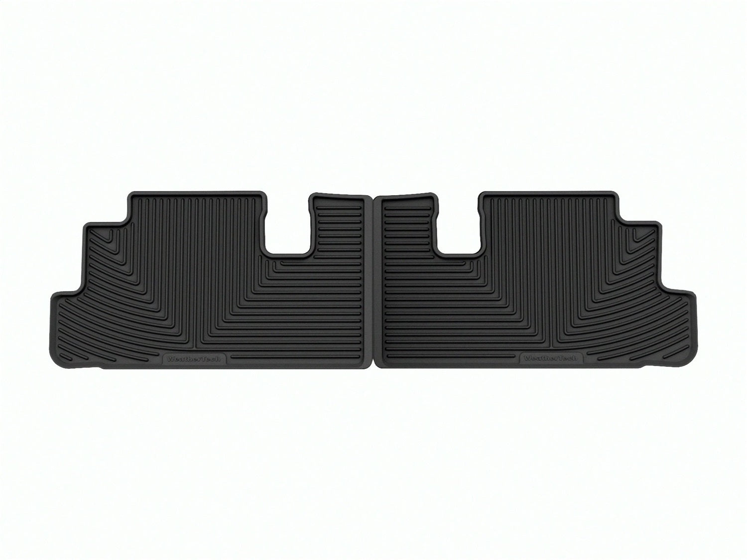 Weathertech W602 All Weather Floor Mats; Black; Rear; Weathertech W602