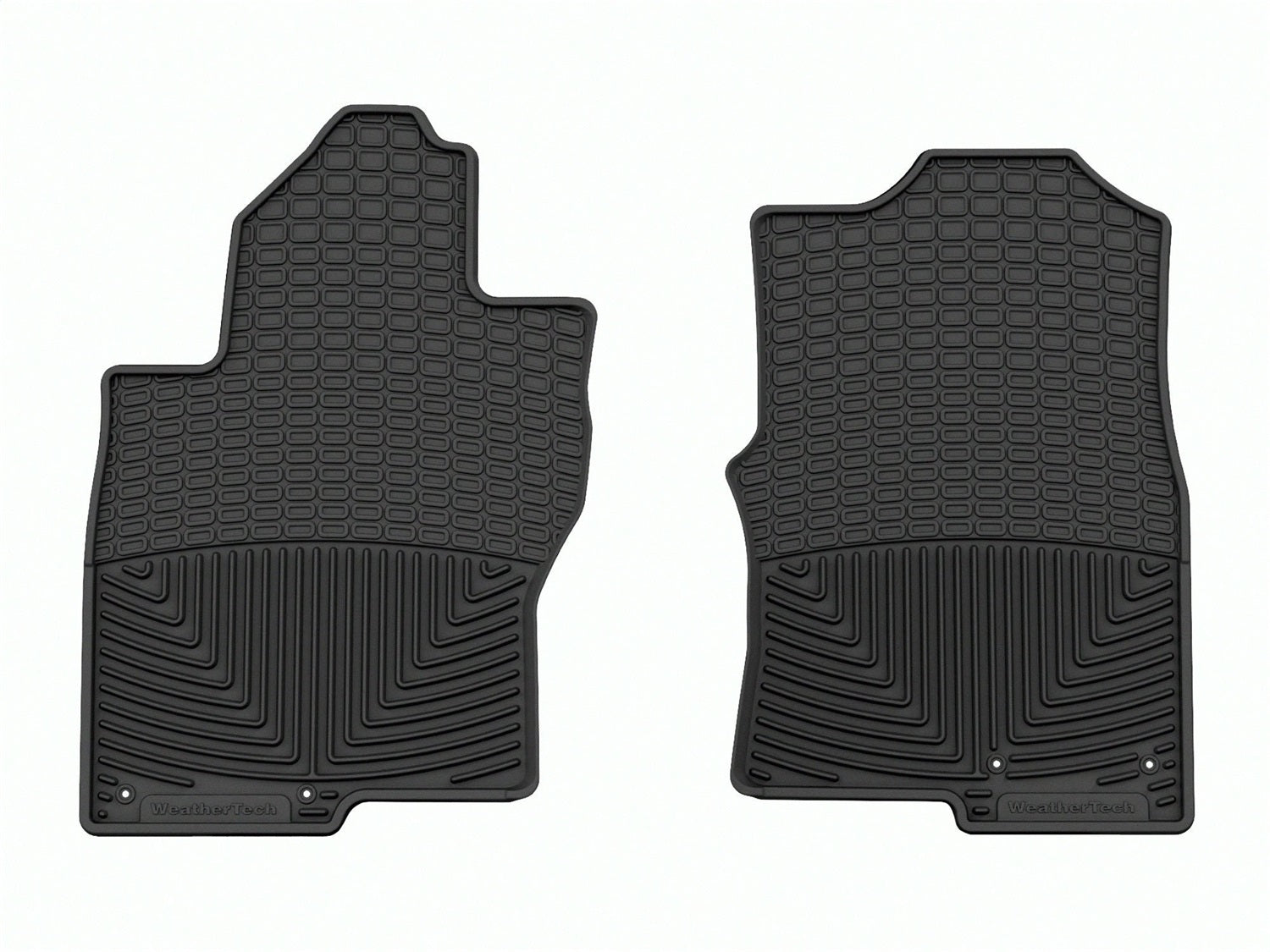Weathertech W608 All Weather Floor Mats; Black; Front; Weathertech W608