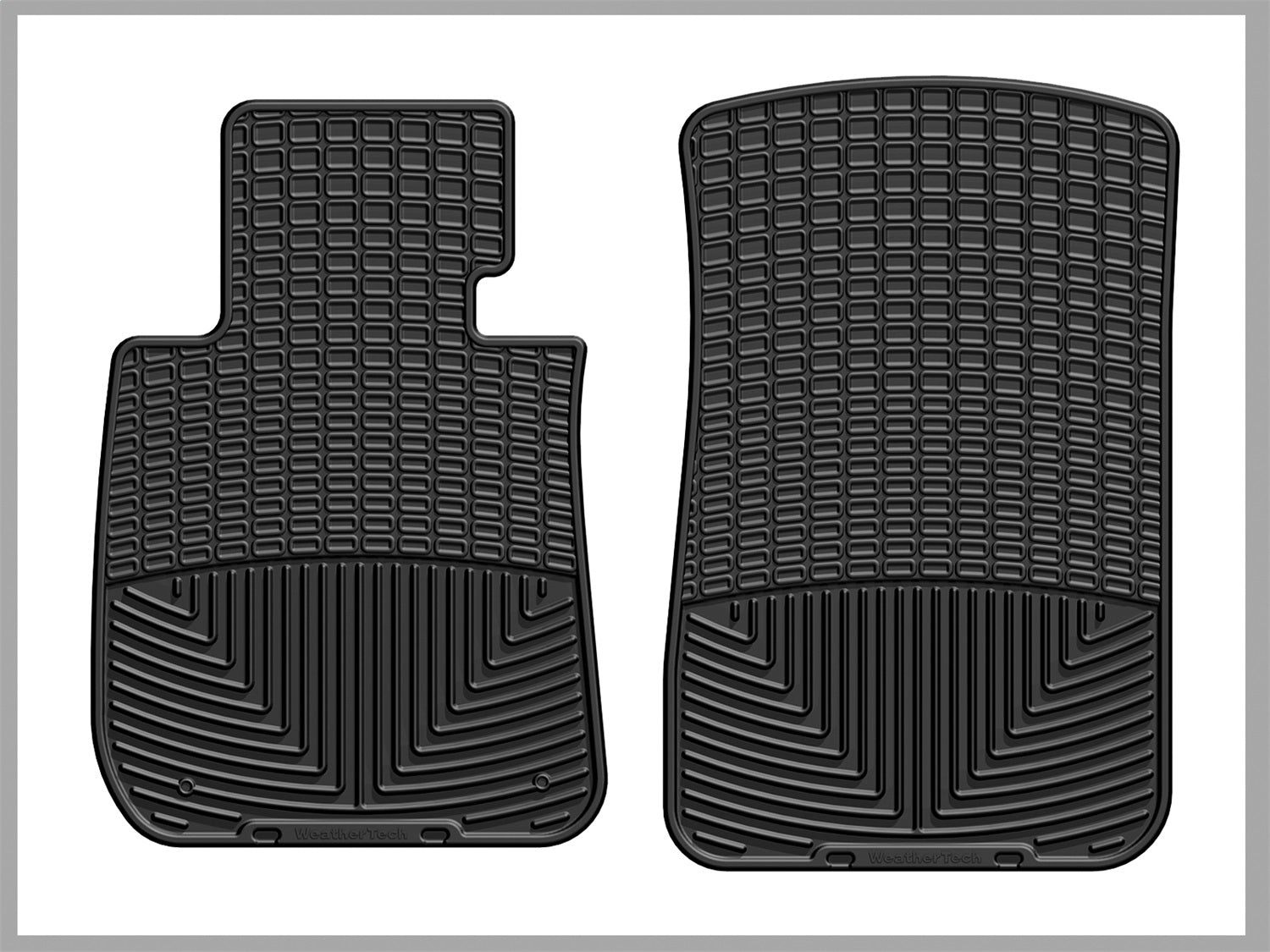 Weathertech W61 All Weather Floor Mats; Black; Front; Weathertech W61