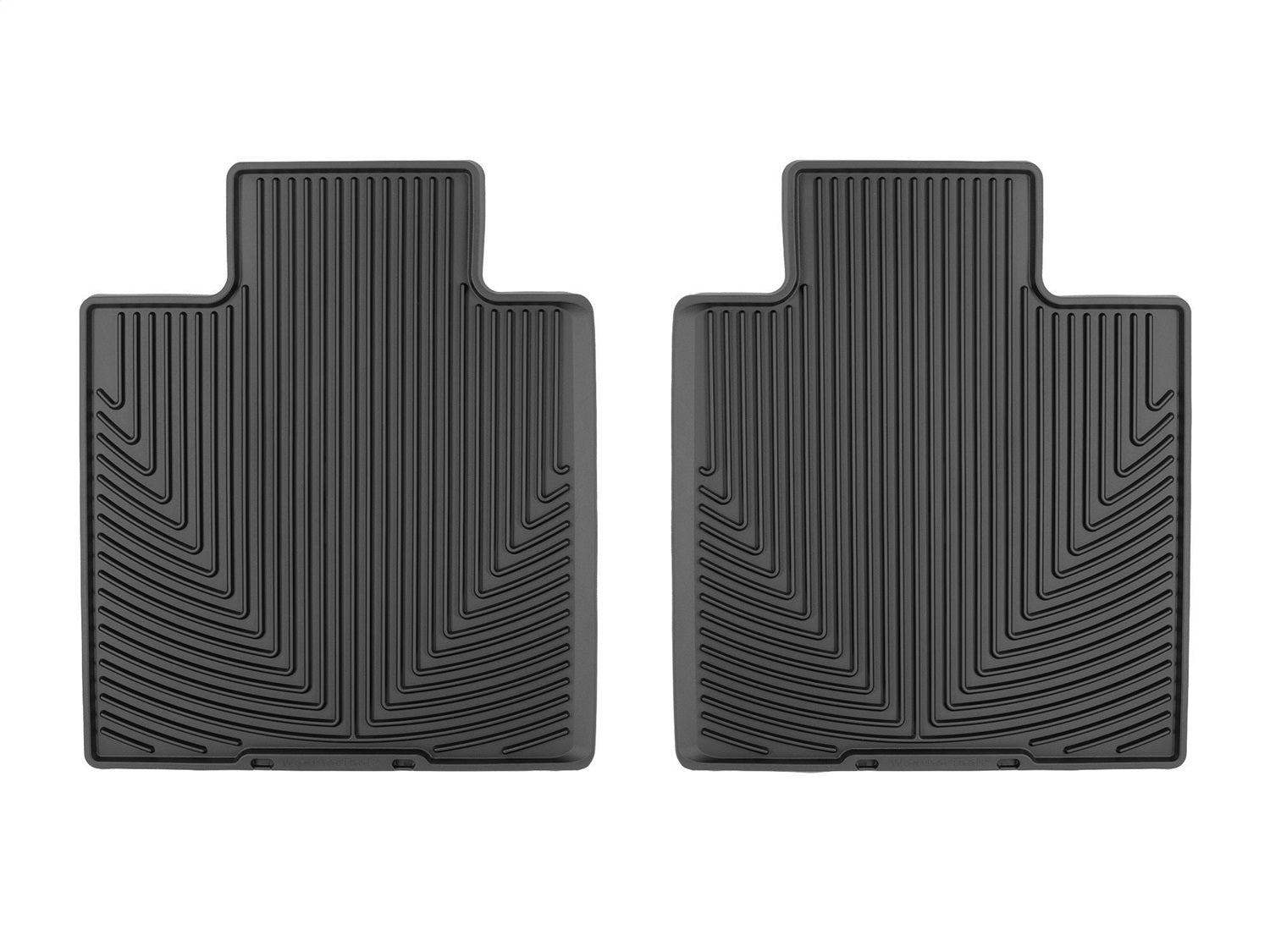 Weathertech W612 All Weather Floor Mats; Black; Rear; Weathertech W612