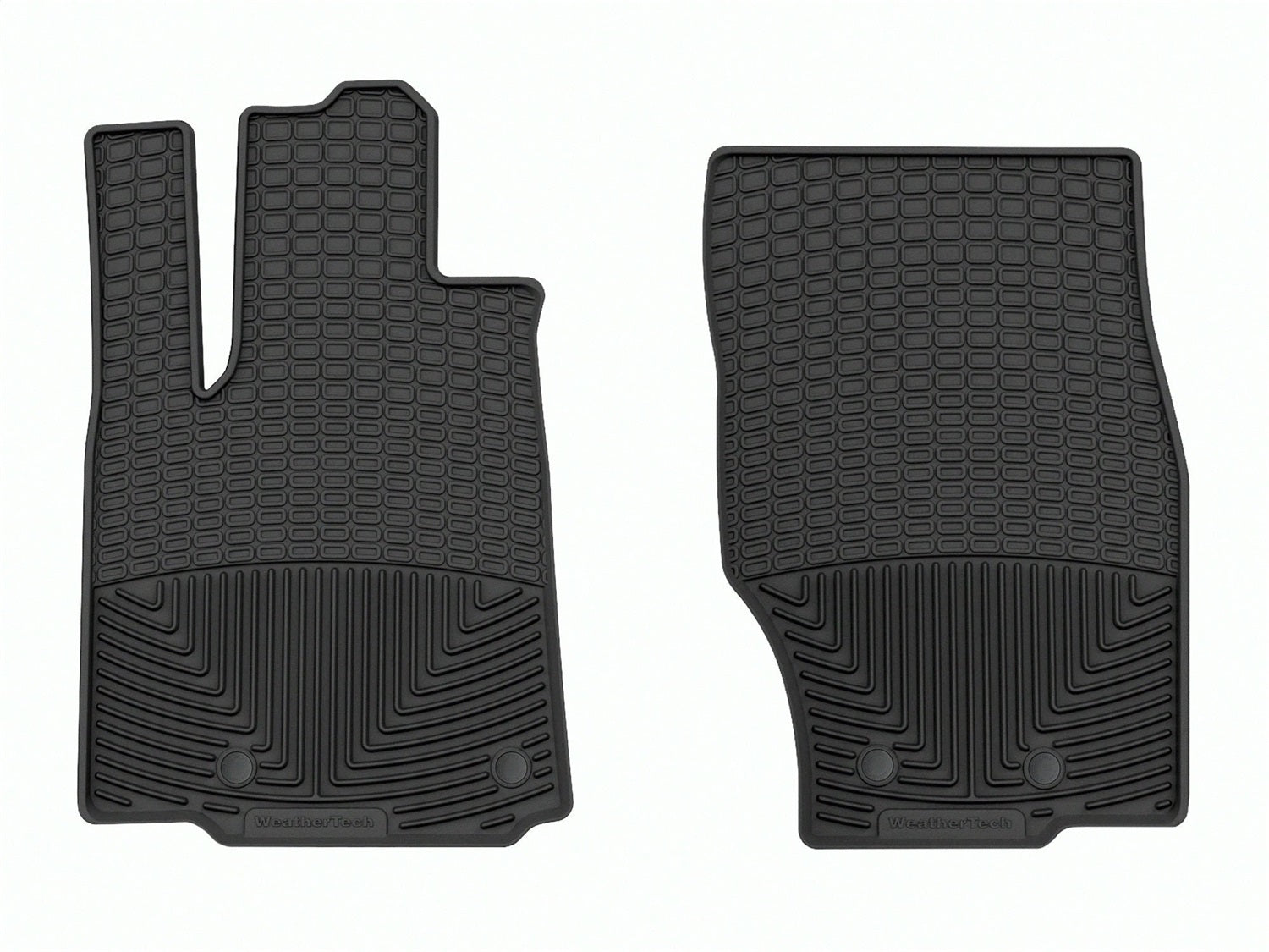 Weathertech W614 All Weather Floor Mats; Black; Front; Weathertech W614
