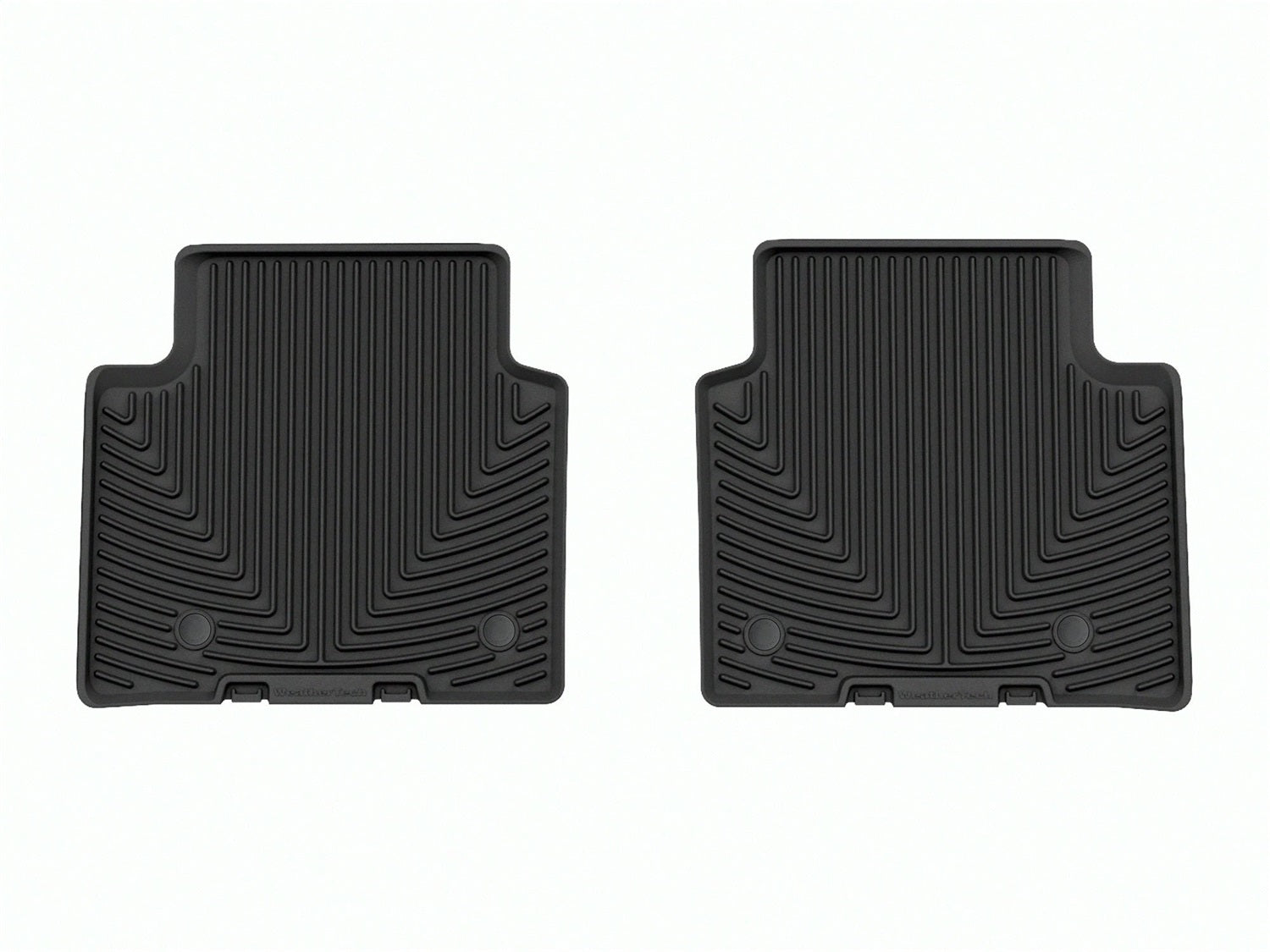 Weathertech W615 All Weather Floor Mats; Black; Rear; Weathertech W615