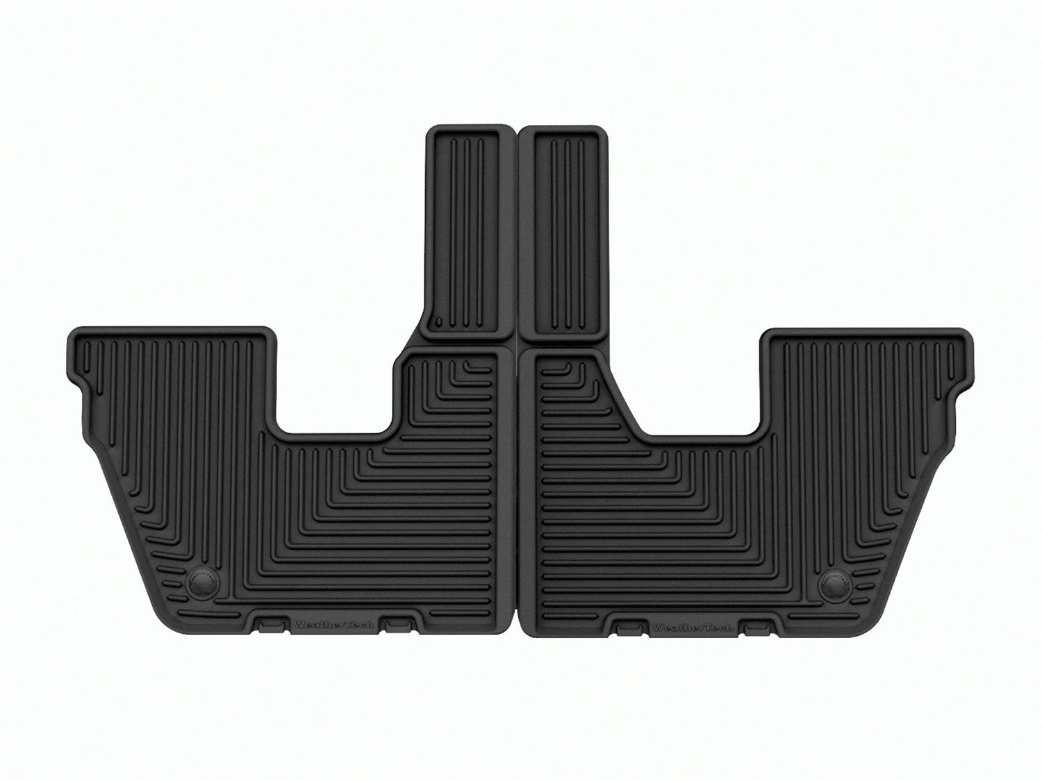 Weathertech W616 All Weather Floor Mats; Black; Third Row; Weathertech W616
