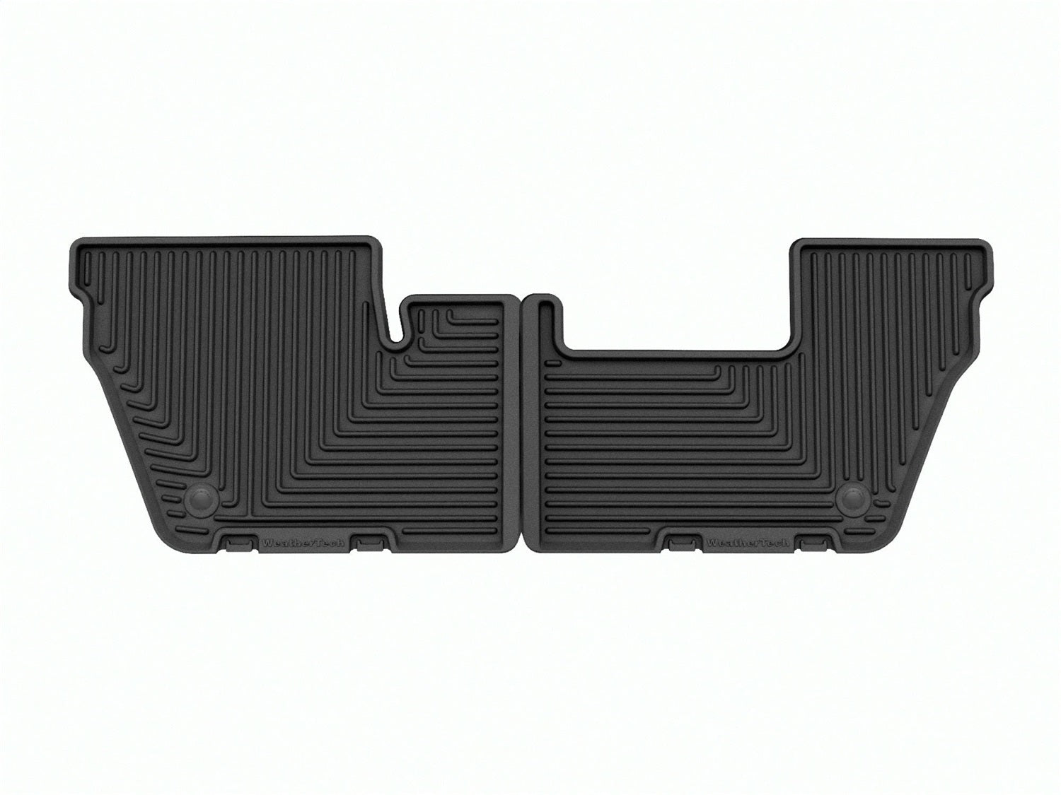 Weathertech W617 All Weather Floor Mats; Black; Third Row; Weathertech W617