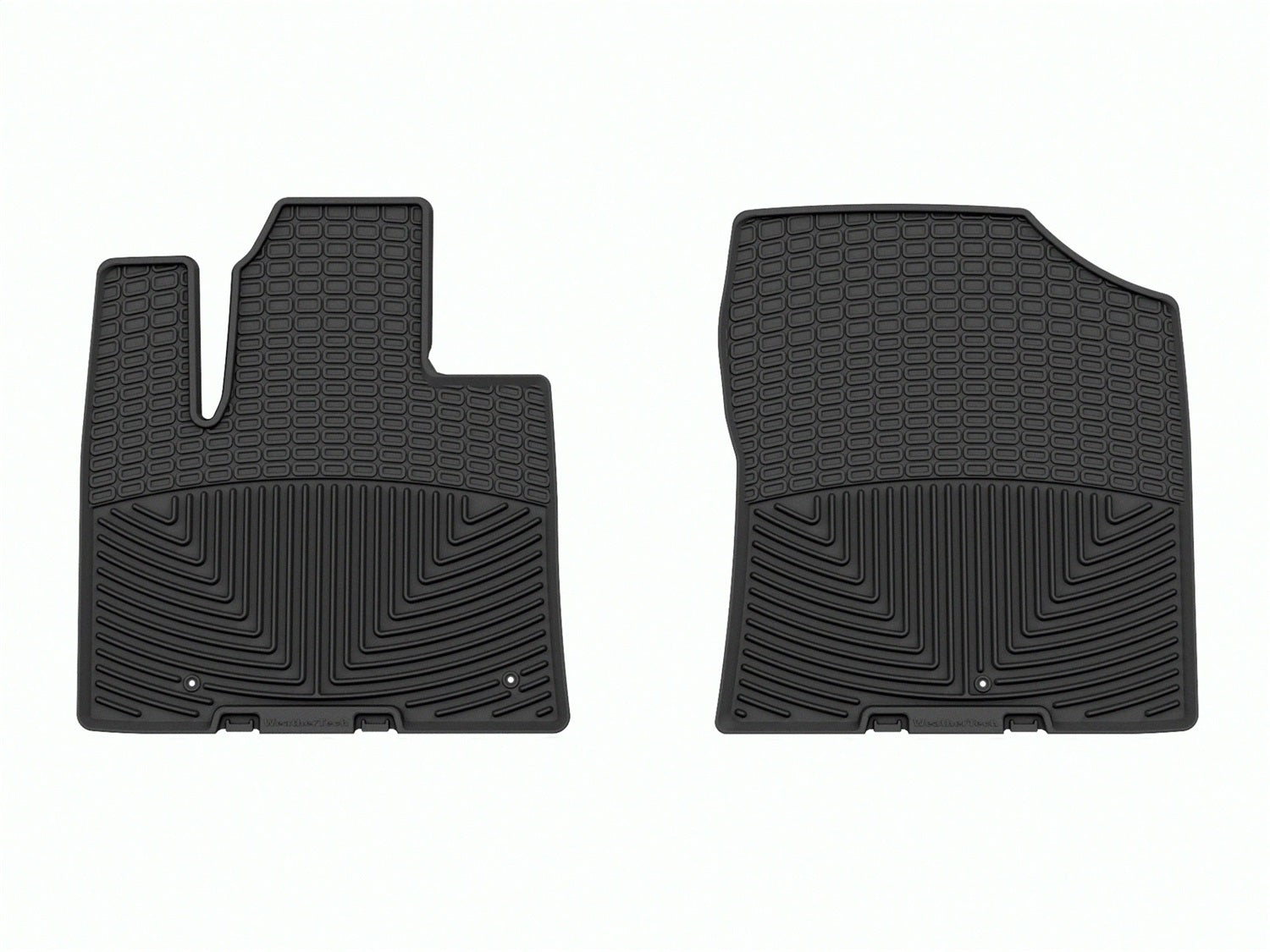 Weathertech W620 All Weather Floor Mats; Black; Front; Weathertech W620