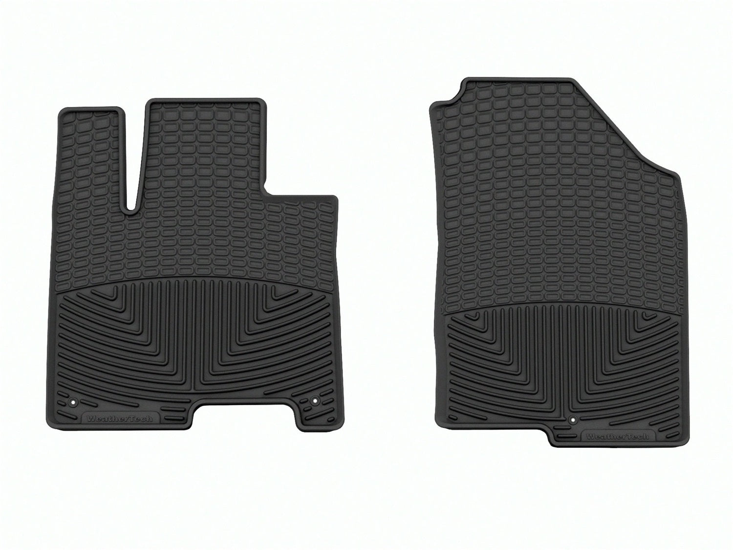 Weathertech W626 All Weather Floor Mats; Black; Front; Weathertech W626