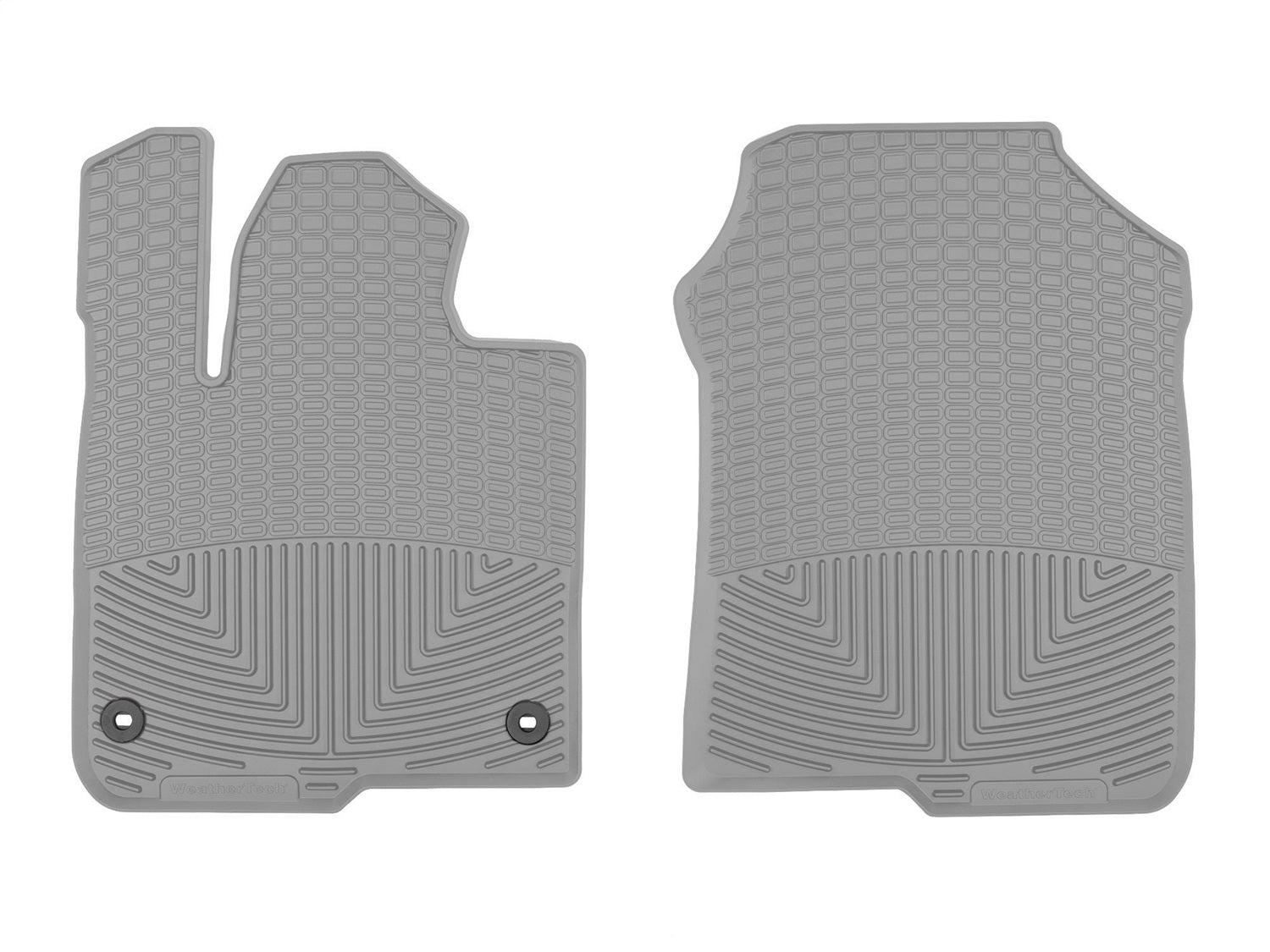 Weathertech W627GR All Weather Floor Mats; Gray; Front; Weathertech W627GR