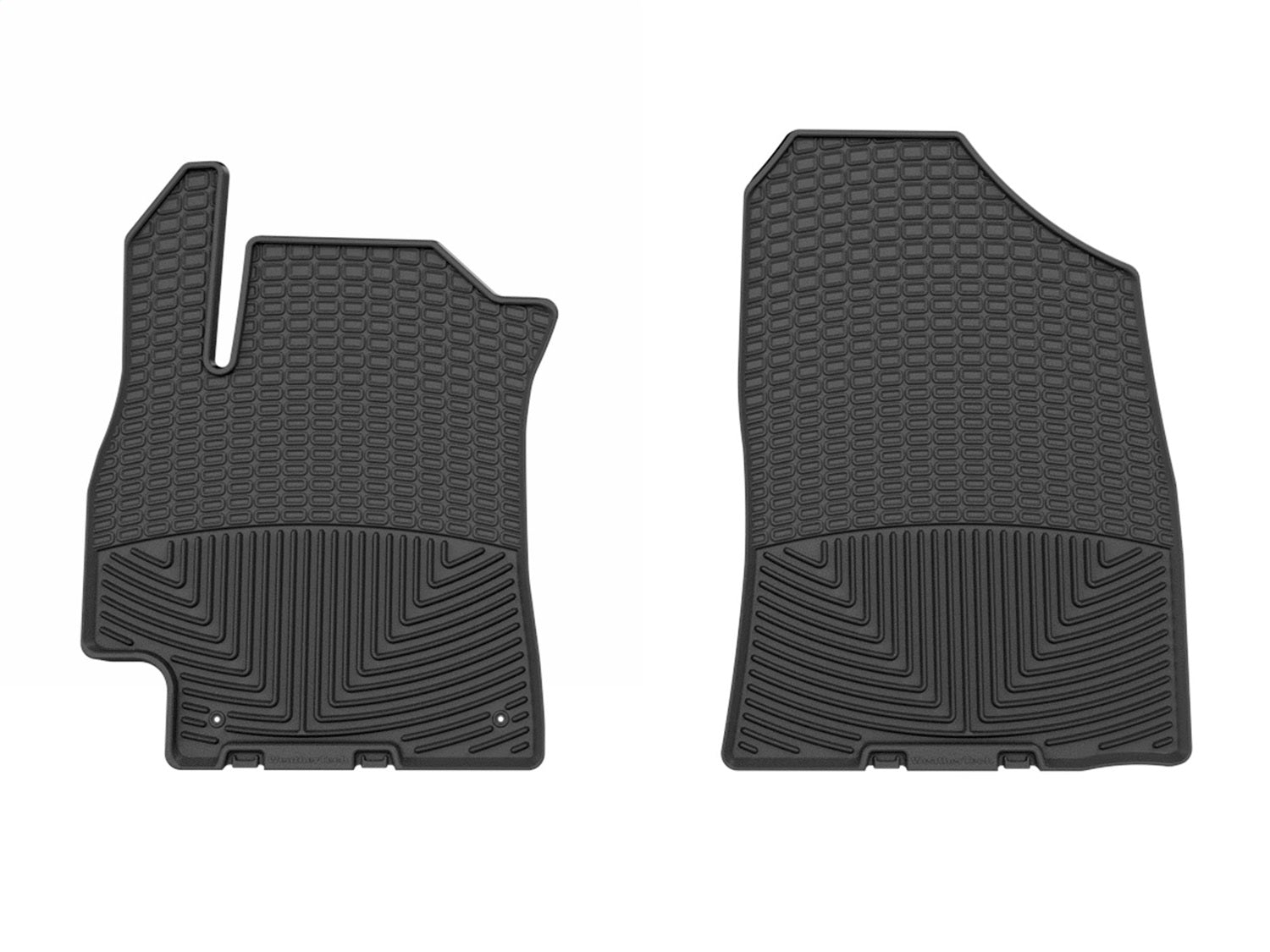 Weathertech W631 All Weather Floor Mats; Black; Front; Weathertech W631
