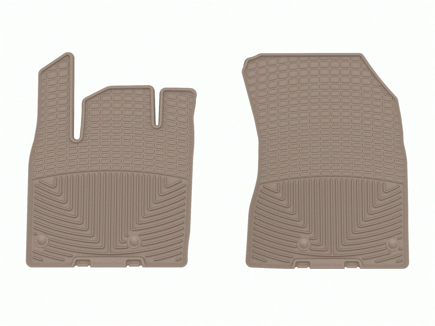 Weathertech W634TN All Weather Floor Mats; Tan; Front; Weathertech W634TN