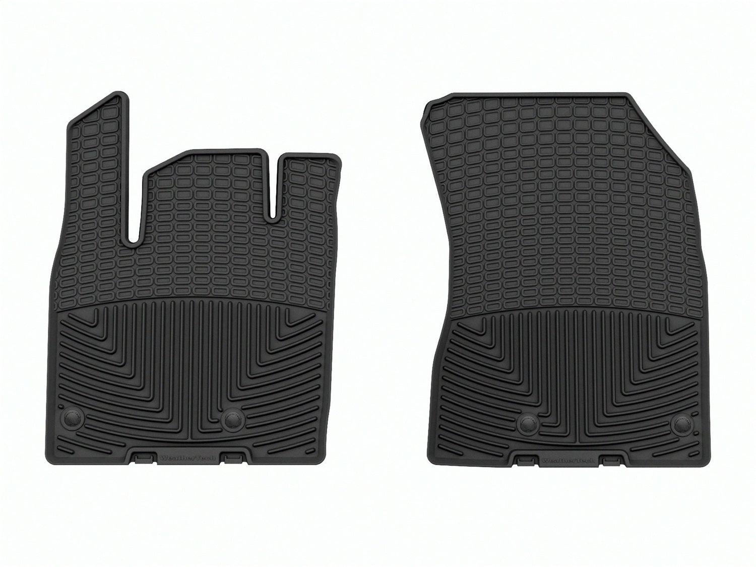 Weathertech W634 All Weather Floor Mats; Black; Front; Weathertech W634