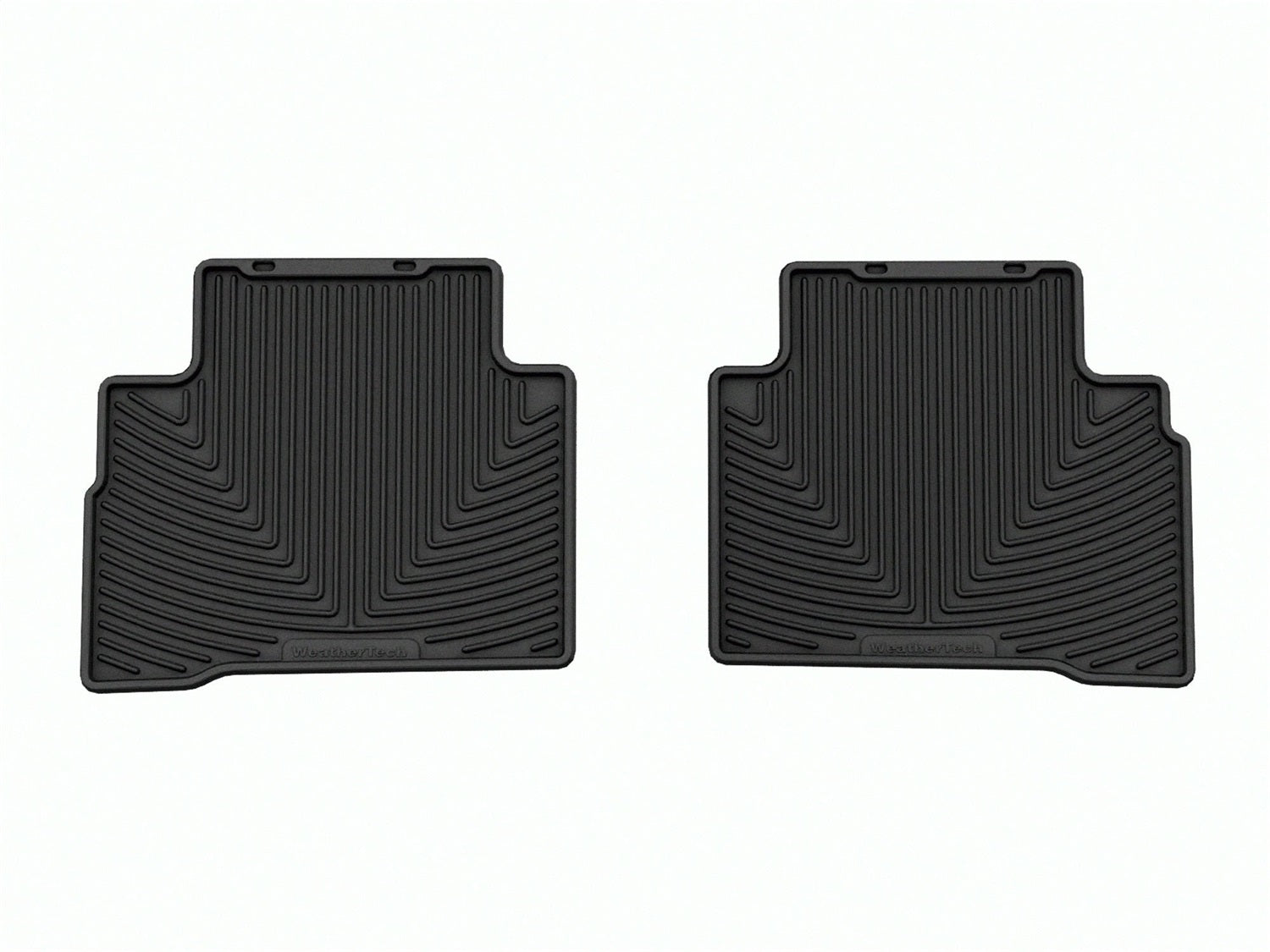 Weathertech W642 All Weather Floor Mats; Black; Rear; Weathertech W642