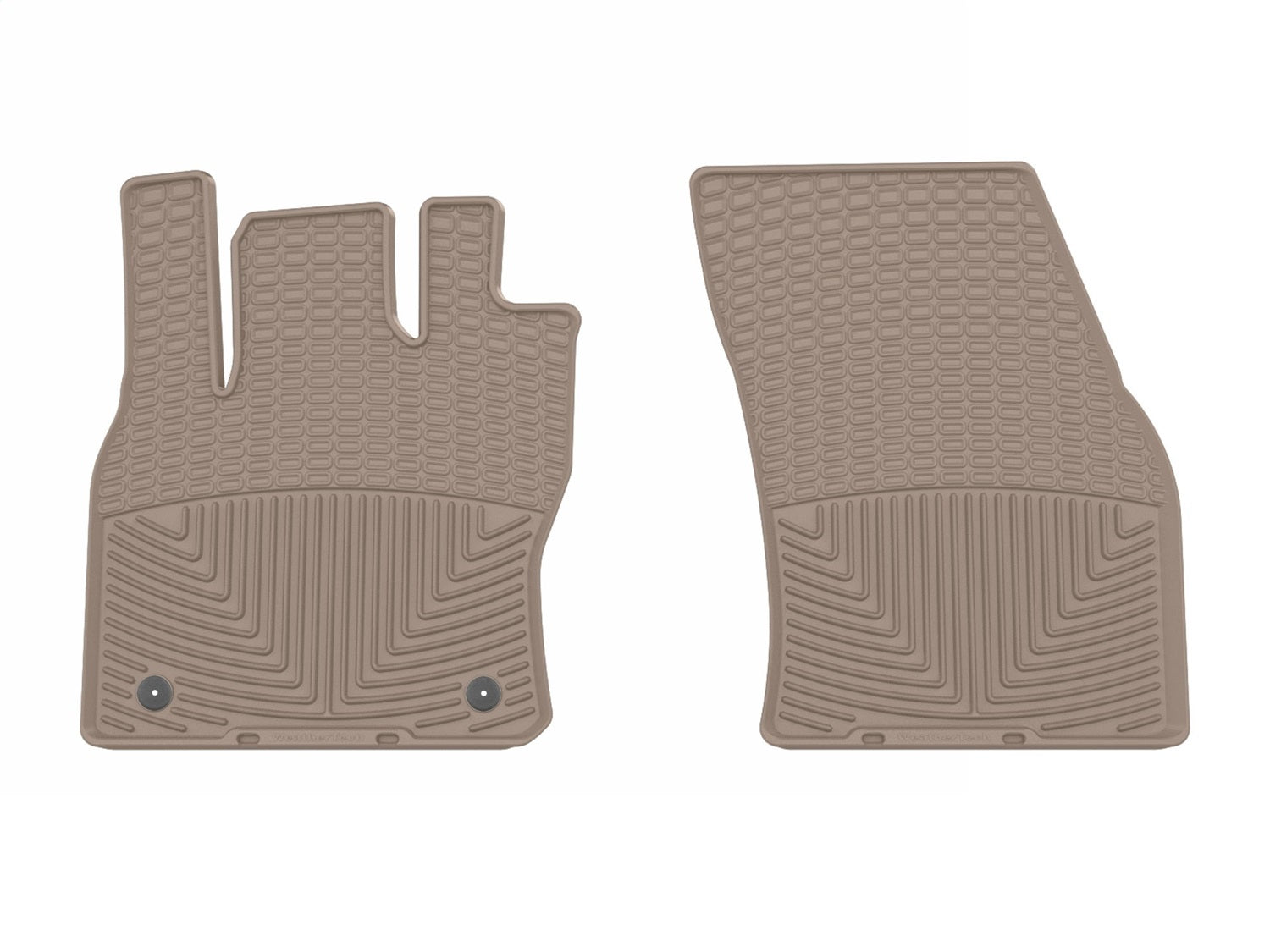 Weathertech W653TN All Weather Floor Mats; Tan; Front; Weathertech W653TN