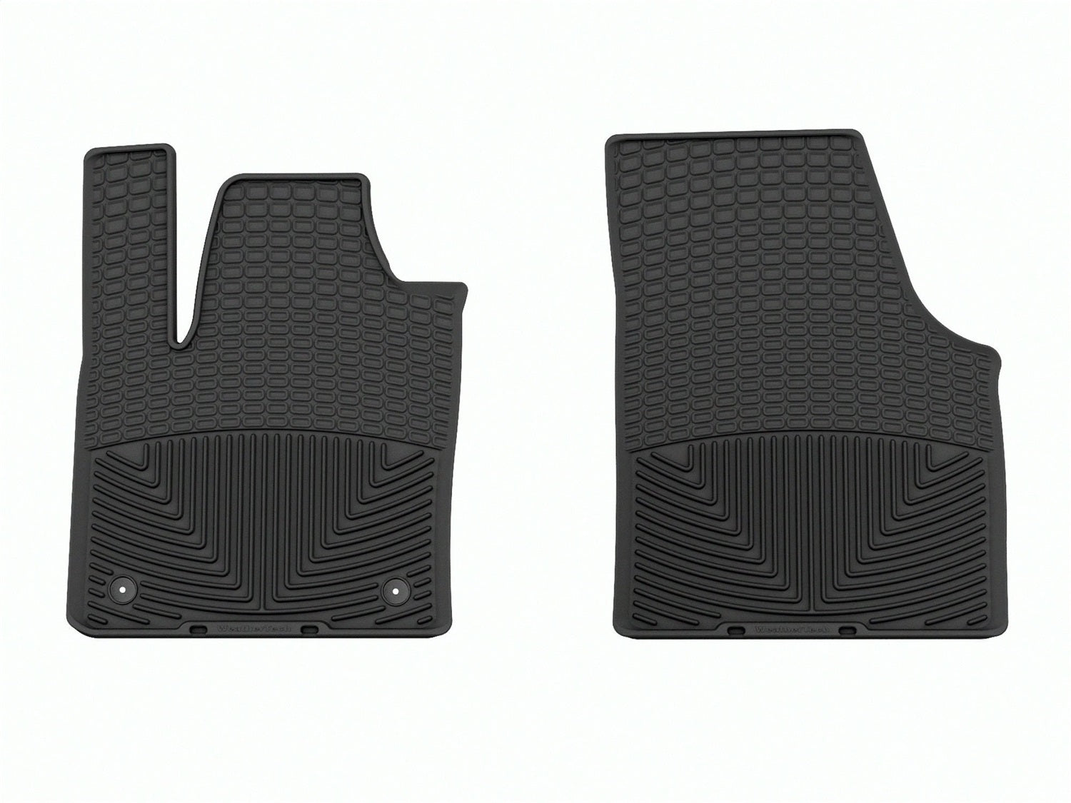 Weathertech W655 All Weather Floor Mats; Black; Front; Weathertech W655