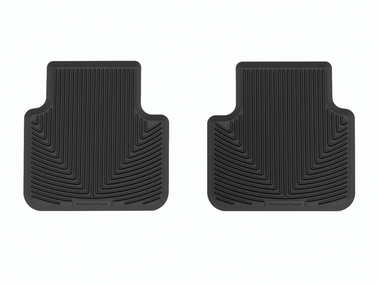 Weathertech W656 All Weather Floor Mats; Black; Rear; Weathertech W656
