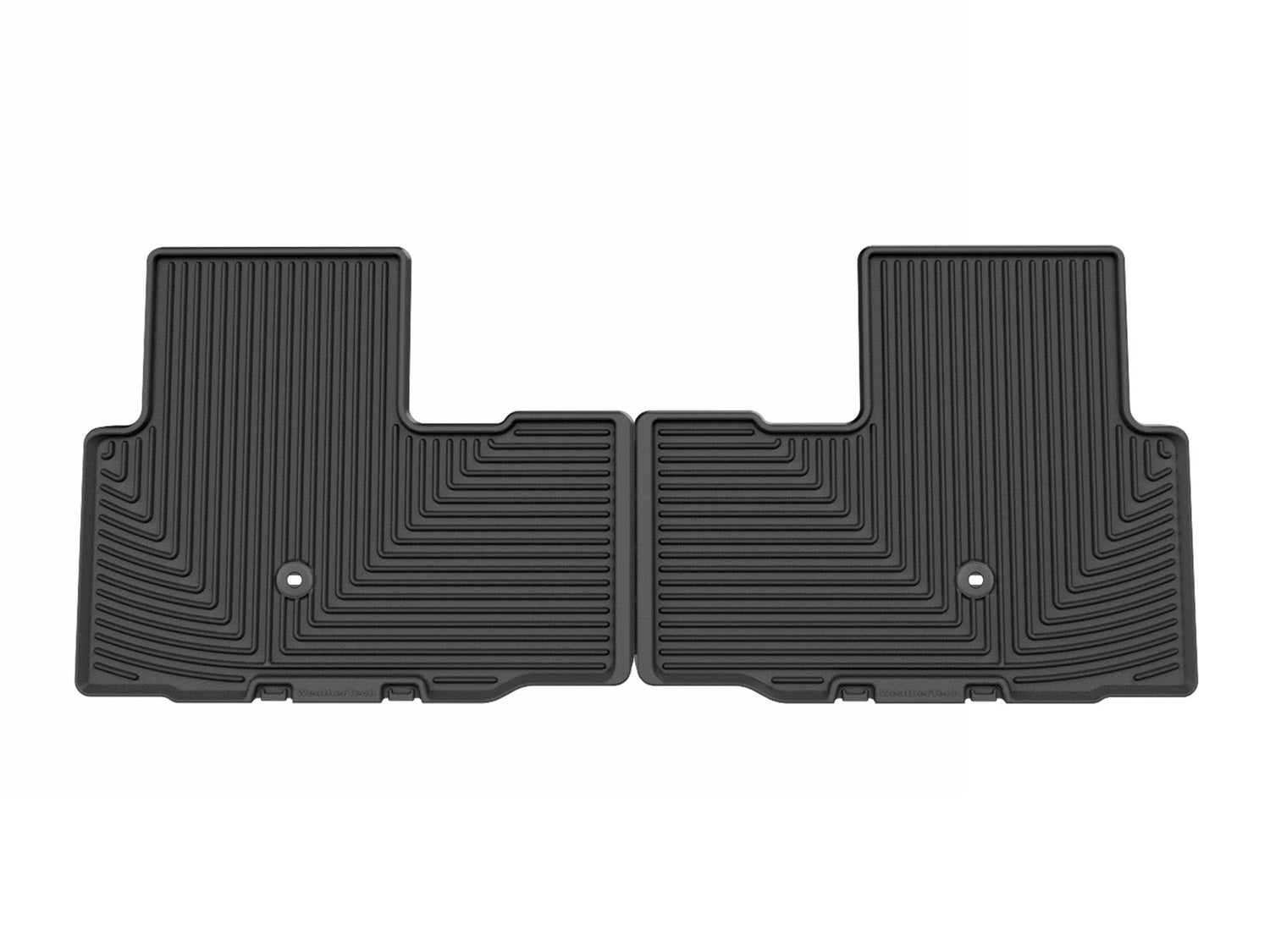 Weathertech W665 All Weather Floor Mats; Black; Rear; Weathertech W665
