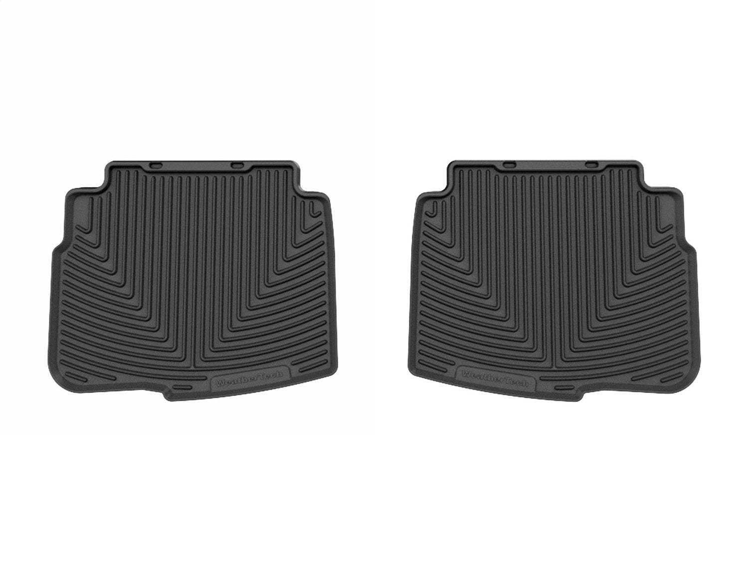 Weathertech W668 All Weather Floor Mats; Black; Rear; Weathertech W668