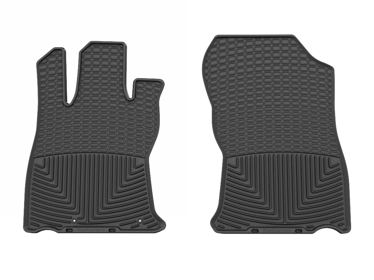 Weathertech W669 All Weather Floor Mats; Black; Front; Weathertech W669