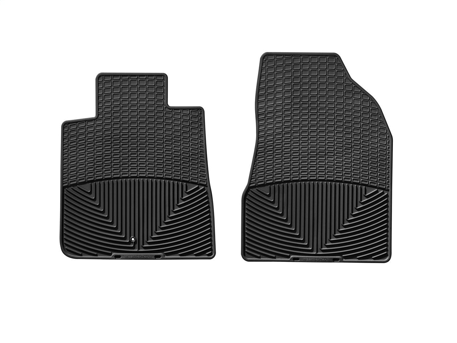 Weathertech W68 All Weather Floor Mats; Black; Front; Weathertech W68