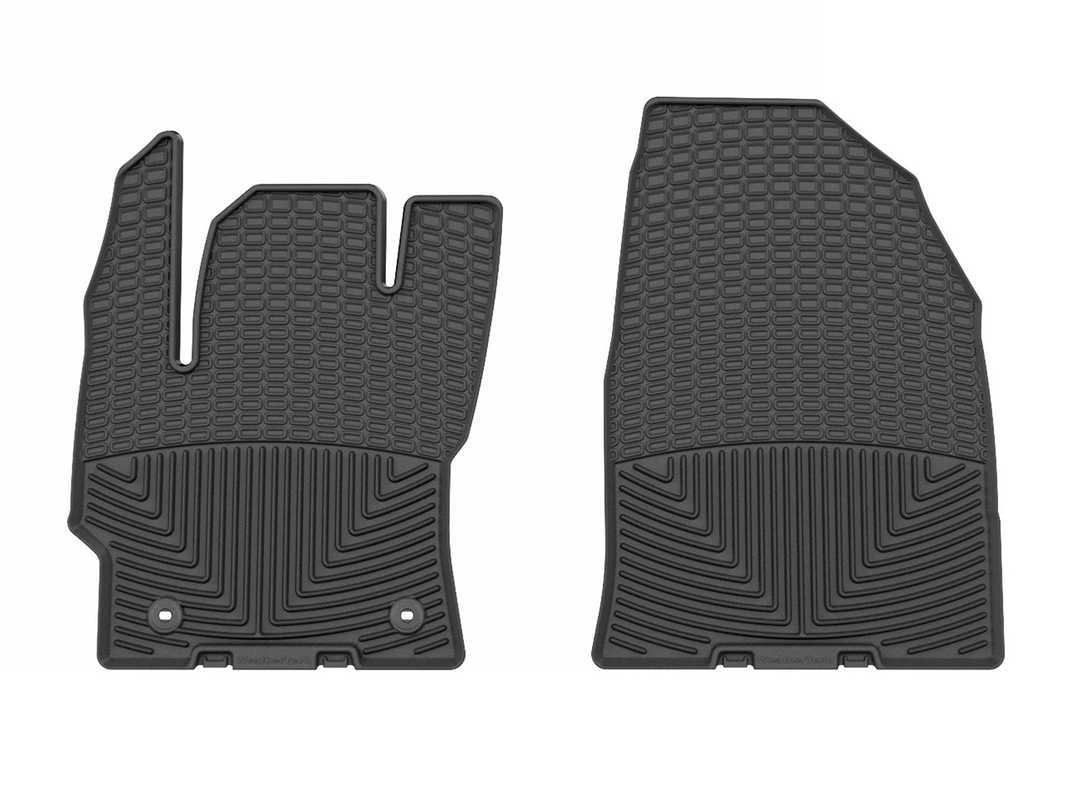 Weathertech W704 All Weather Floor Mats; Black: Front; Weathertech W704