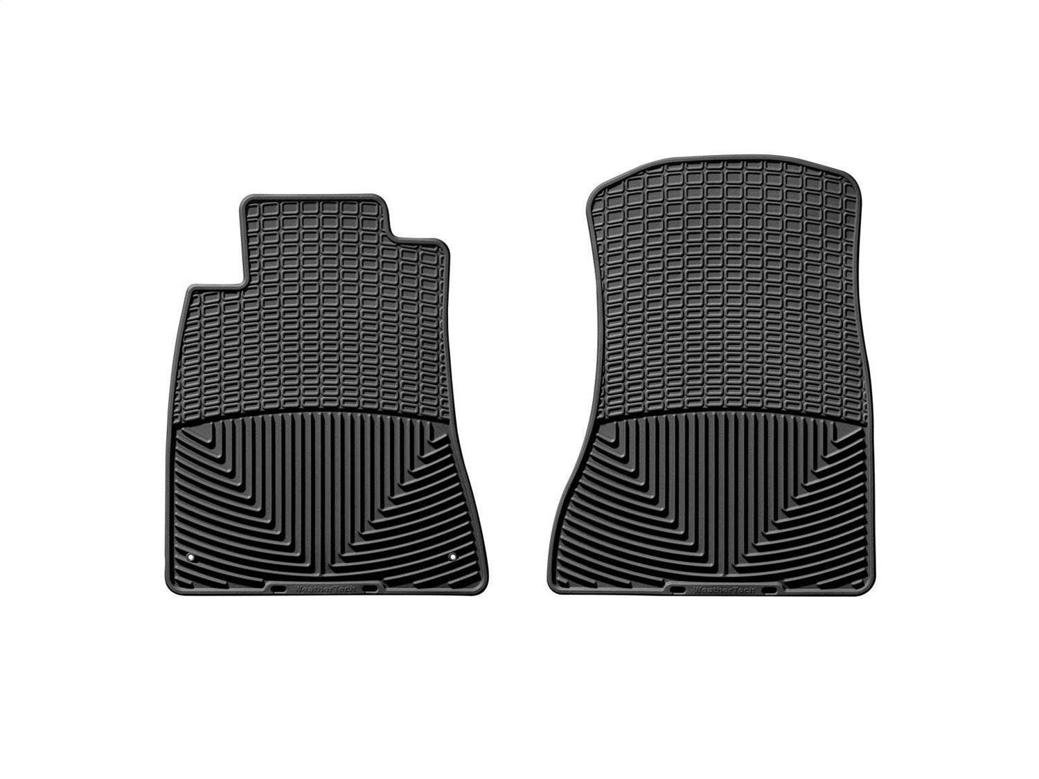 Weathertech W77 All Weather Floor Mats; Black; Front; Weathertech W77