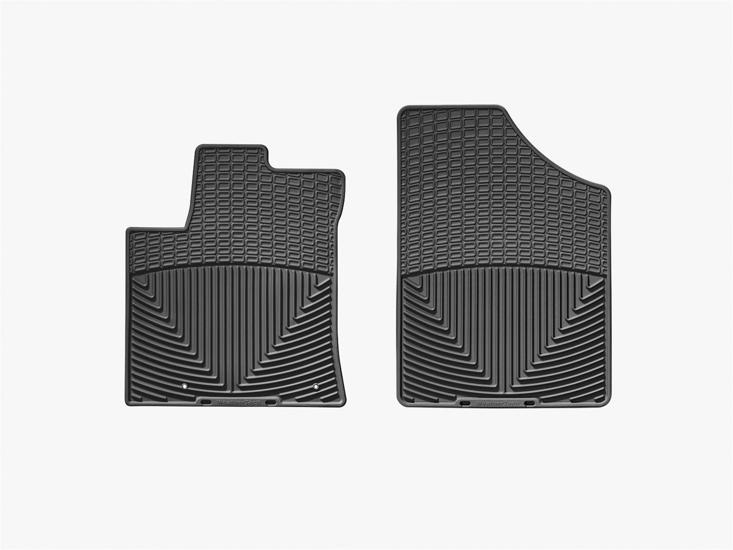 Weathertech W96 All Weather Floor Mats; Black; Front; Weathertech W96