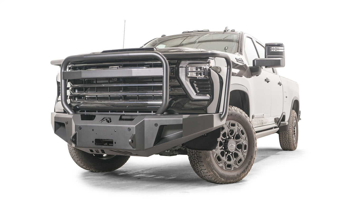 Fab Fours CH24-A6150-1 Premium Winch Front Bumper; 2 Stage Black Powder Coated; w/Full Guard; Fab Fours CH24-A6150-1