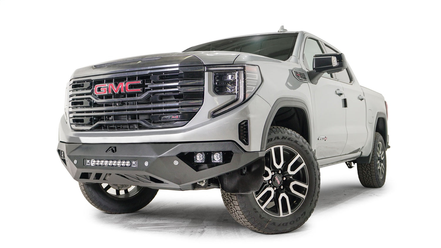 Fab Fours GS23-D5851-B Vengeance Front Bumper; Uncoated/Paintable; w/No Guard; w/Sensors; Fab Fours GS23-D5851-B