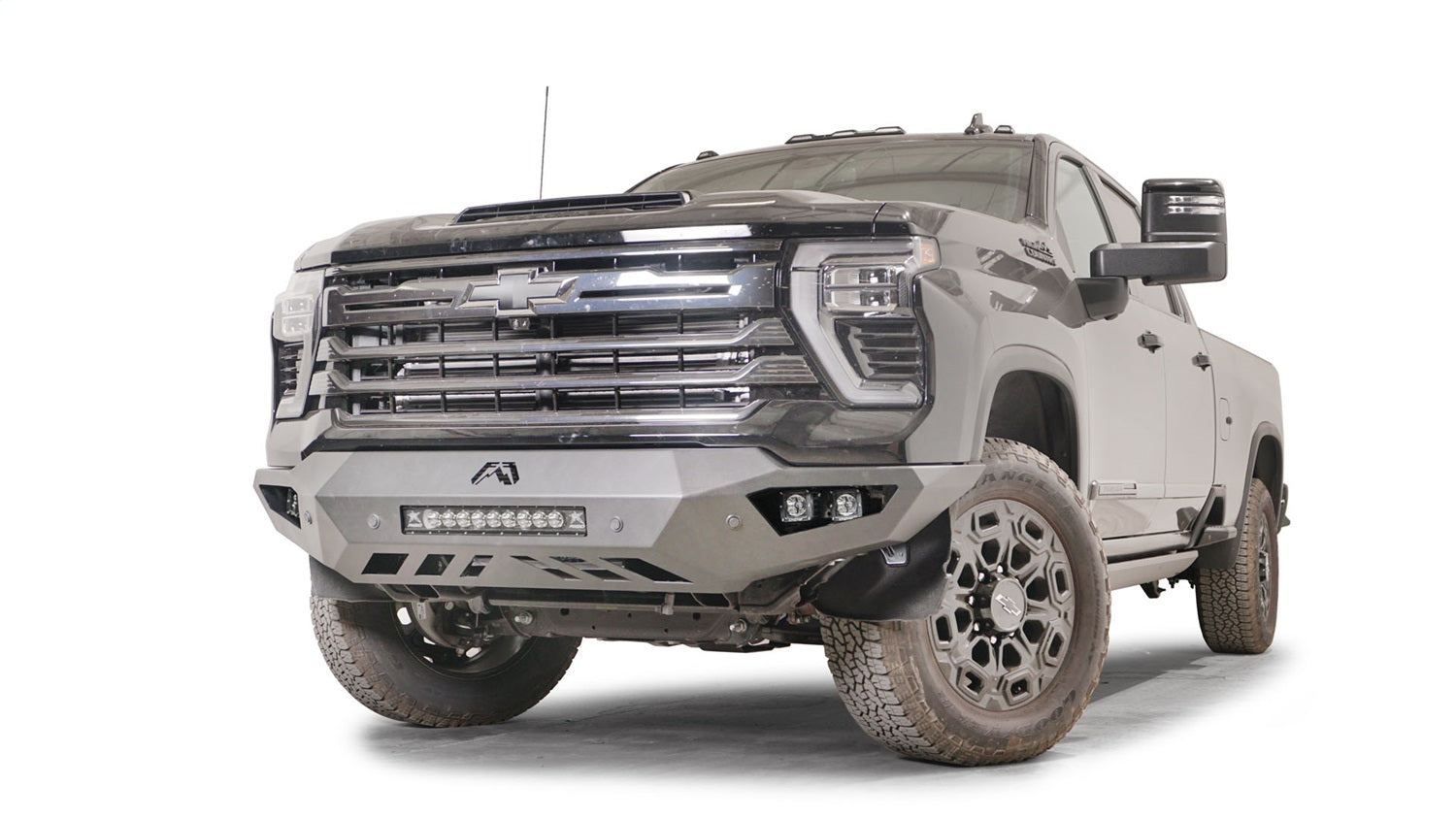 Fab Fours CH24-V6151-1 Vengeance Front Bumper; 2 Stage Black Powder Coated; w/No Guard; Fab Fours CH24-V6151-1
