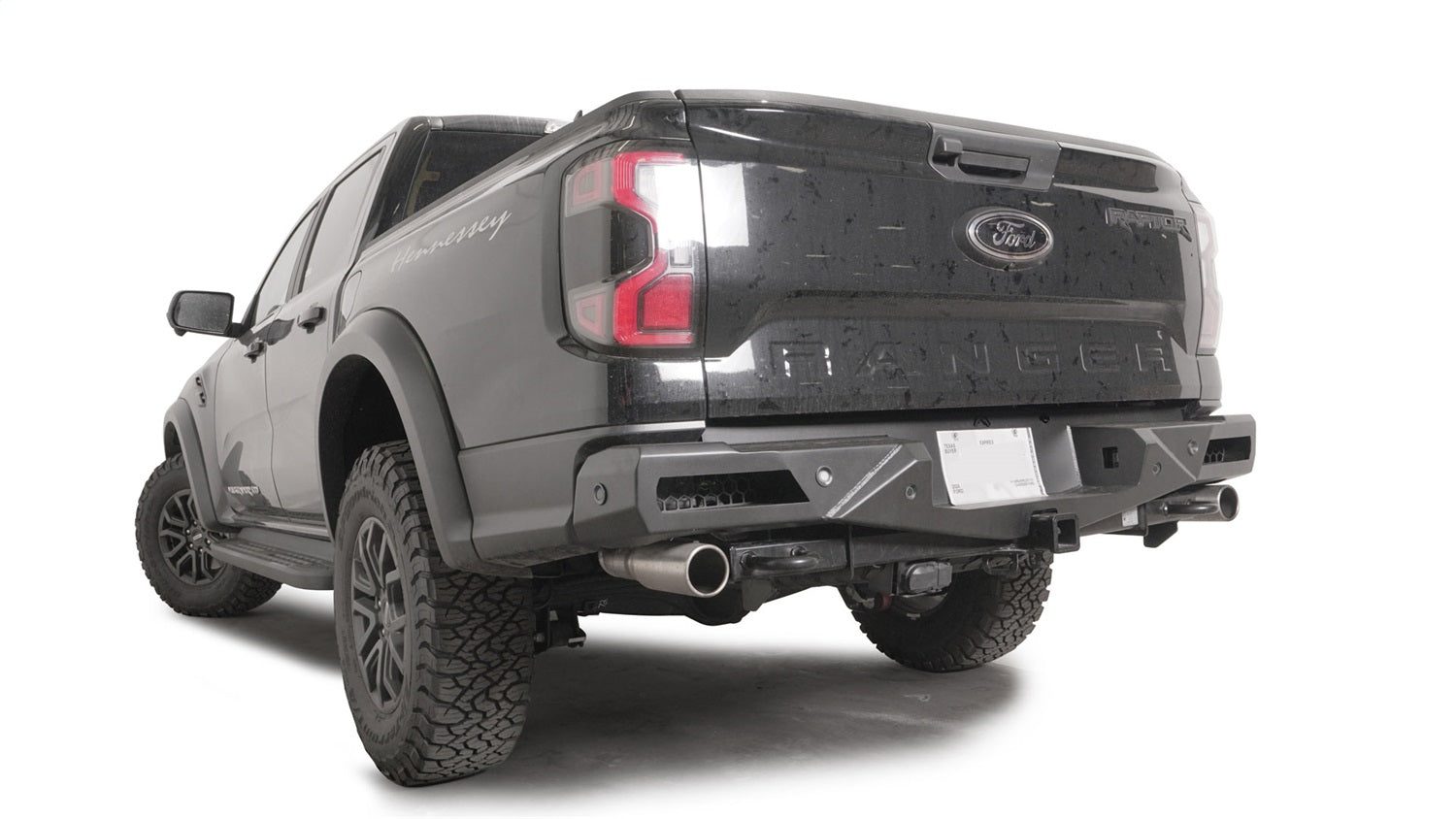 Fab Fours FR24-E6451-1 Vengeance Rear Sensor Bumper; Plate Steel; Fab Fours FR24-E6451-1