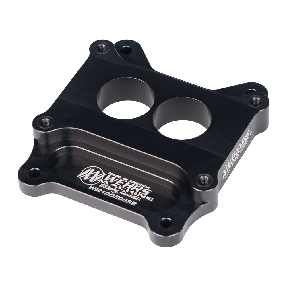 Wehrs Machine & Racing Products WM10Q500SB Q-Jet Carb Adapter 1in Thick Straight Bore Wehrs Machine & Racing Products WM10Q500SB