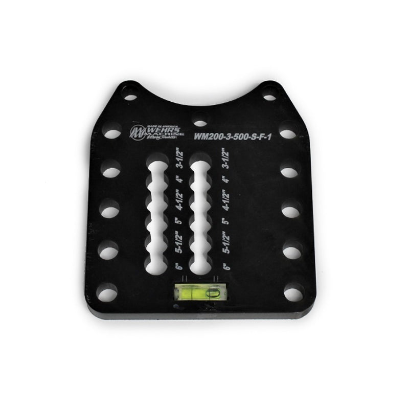 Wehrs Machine & Racing Products WM200-3-500-S-F-1 Shock Plate Dbl Slot 1/2in Holes Wehrs Machine & Racing Products WM200-3-500-S-F-1
