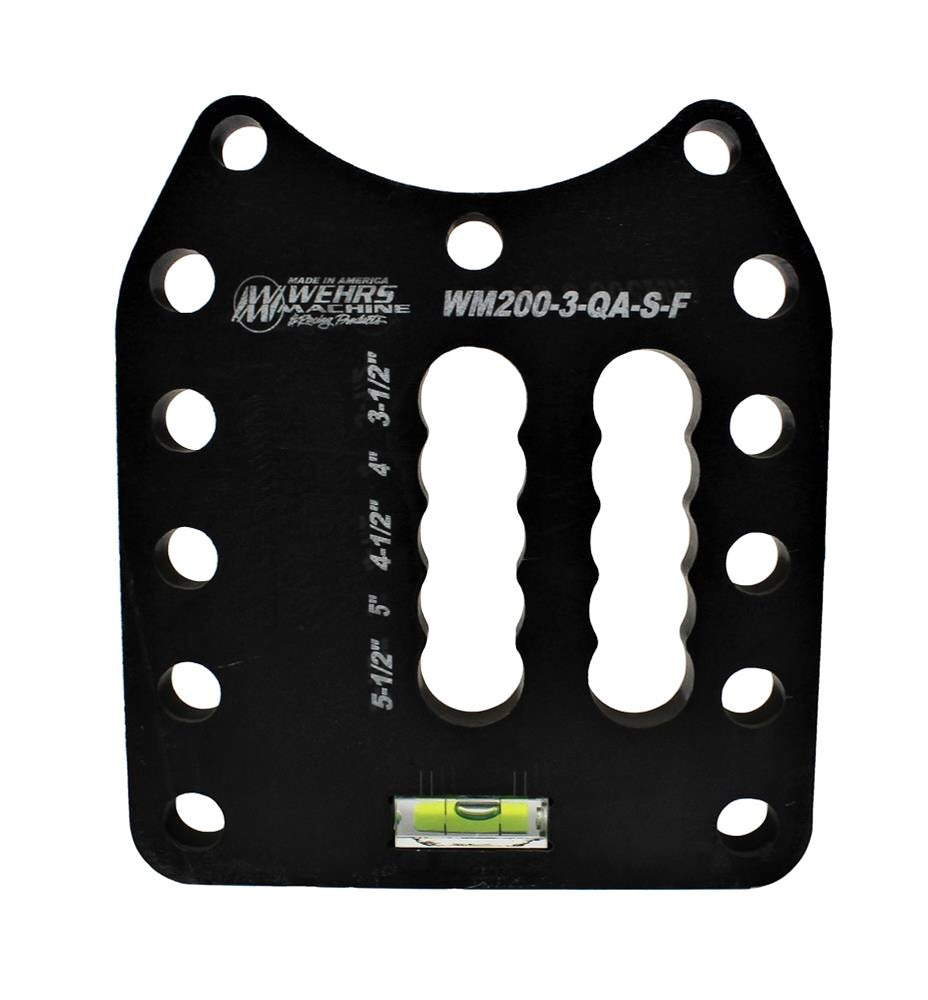 Wehrs Machine & Racing Products WM200-3-QA-S Shock Plate Steel Single Shear Straight Slot Wehrs Machine & Racing Products WM200-3-QA-S