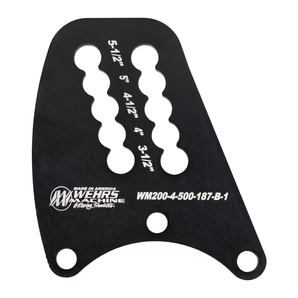 Wehrs Machine & Racing Products WM200-4-500-187-B-1 Top Link Plate Q/C Rear- End Dbl Slot 1/2in Holes Wehrs Machine & Racing Products WM200-4-500-187-B-1