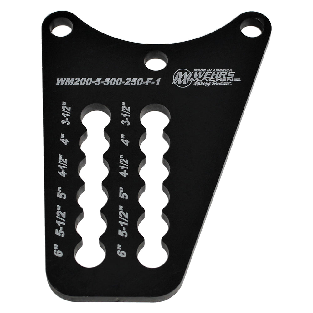 Wehrs Machine & Racing Products WM200-5-500-250-F-1 Birdcage Plate Bottom Double Row 1/2in Holes Wehrs Machine & Racing Products WM200-5-500-250-F-1