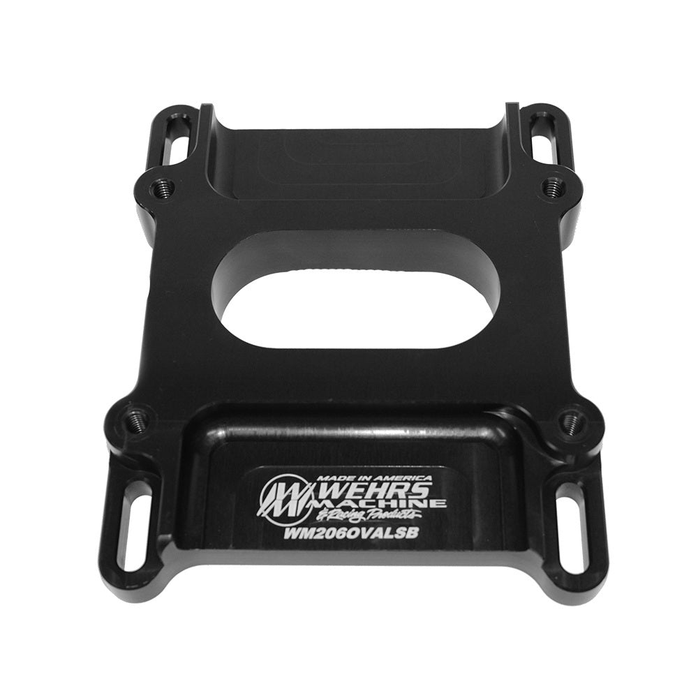 Wehrs Machine & Racing Products WM206OVALSB Carb Adapater 4412 1in Tall Oval Wehrs Machine & Racing Products WM206OVALSB