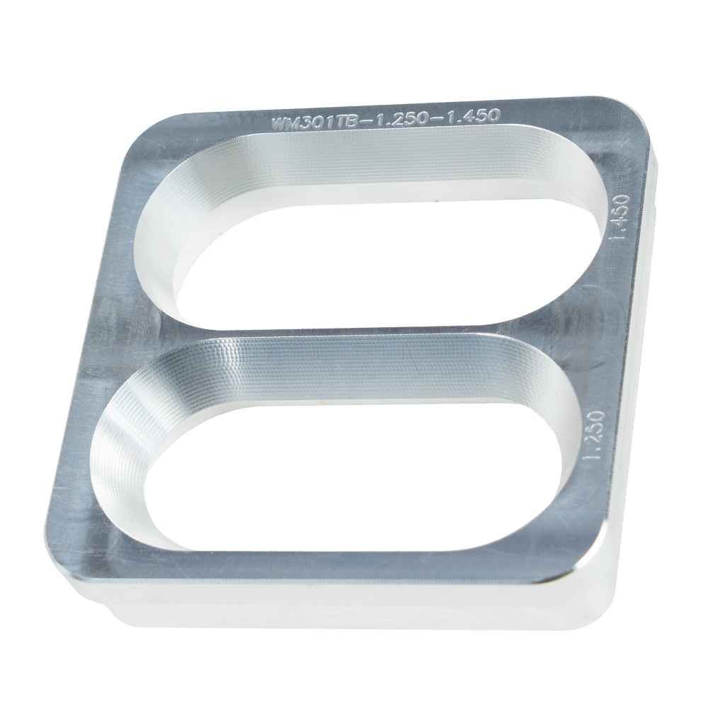 Wehrs Machine & Racing Products WM301TB-1.250-1.450 Carb Insert Twin Blade 1in Tall 1.250in-1.450in Wehrs Machine & Racing Products WM301TB-1.250-1.450