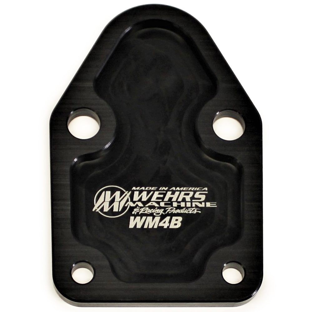 Wehrs Machine & Racing Products WM4B SBC Fuel Pump Blockoff Wehrs Machine & Racing Products WM4B