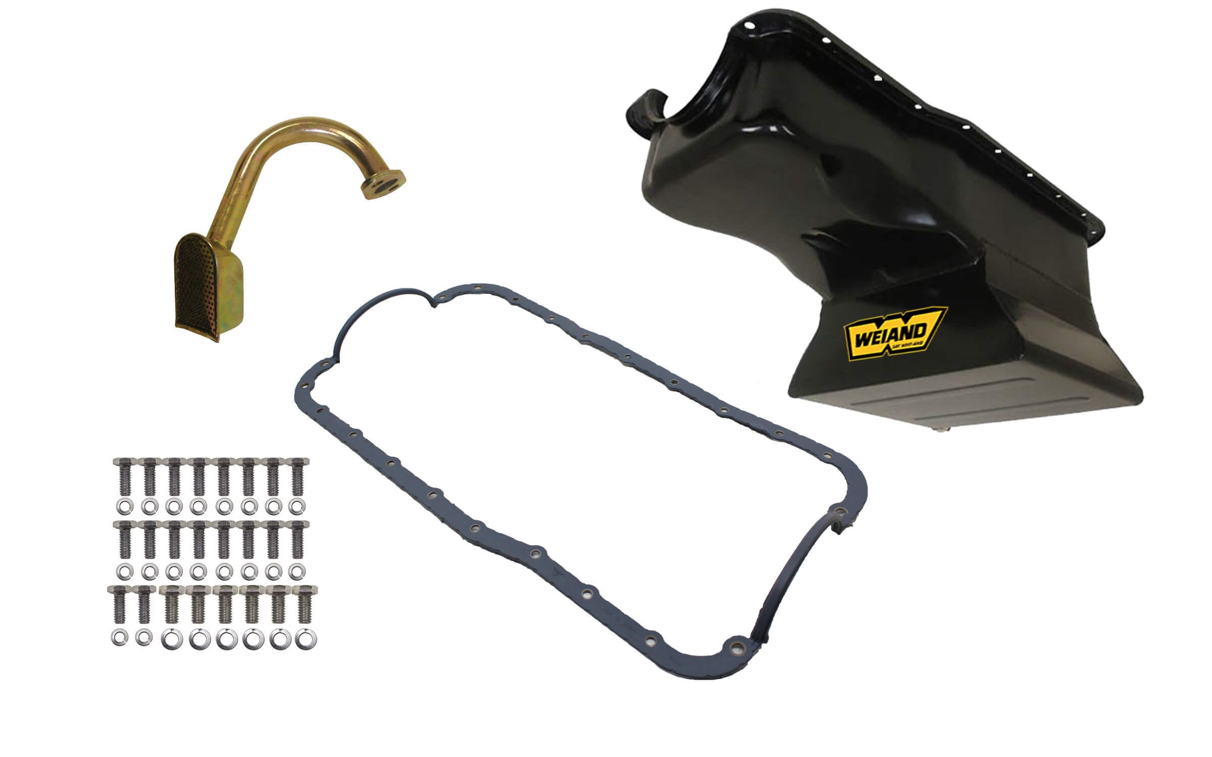 Weiand 5024WND 7qt Oil Pan Kit Frt Sump SBF 289/302 Black Weiand 5024WND