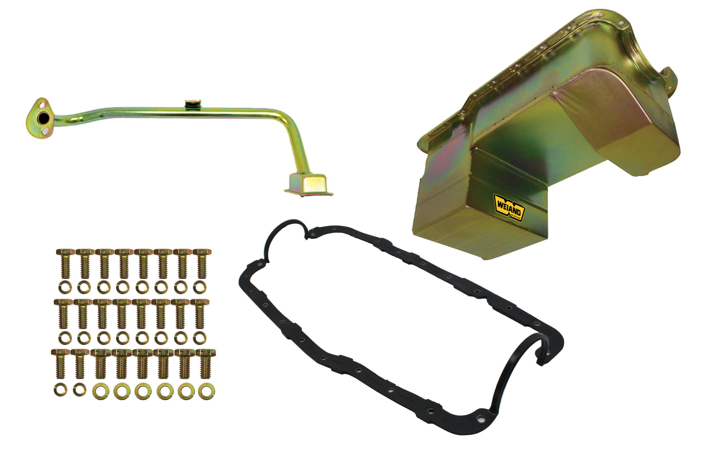 Weiand 5039WND 7qt Oil Pan Kit RR Sump SBF 351W 79-93 Zinc Weiand 5039WND